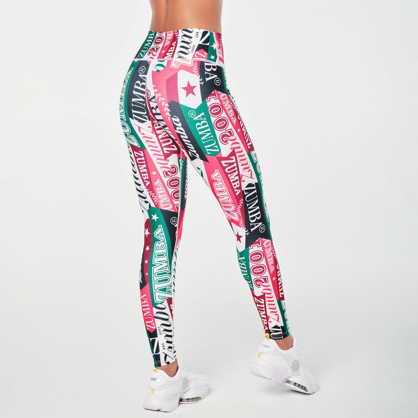 Zumba Prep High Waisted Ankle Leggings - Very Verde