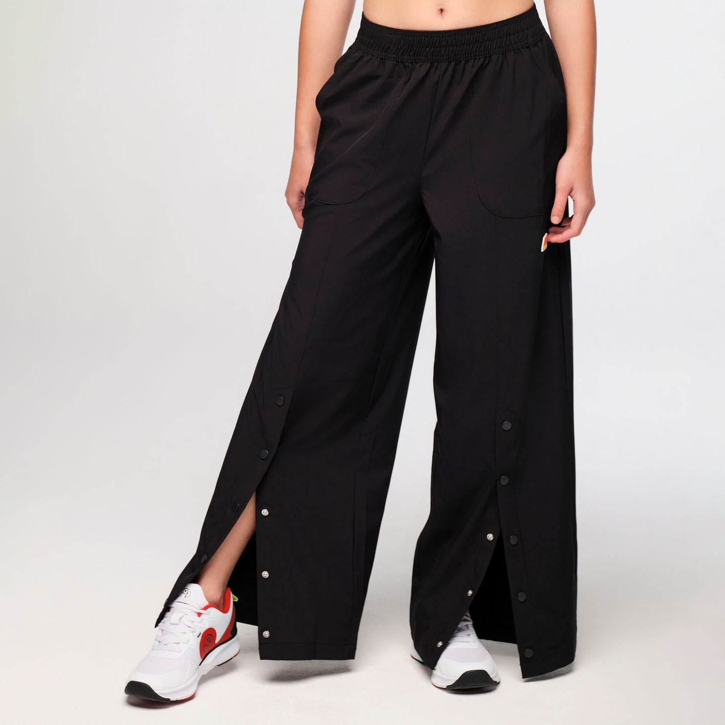 Zumba Explore Wide Leg Woven Pants - Bold Black