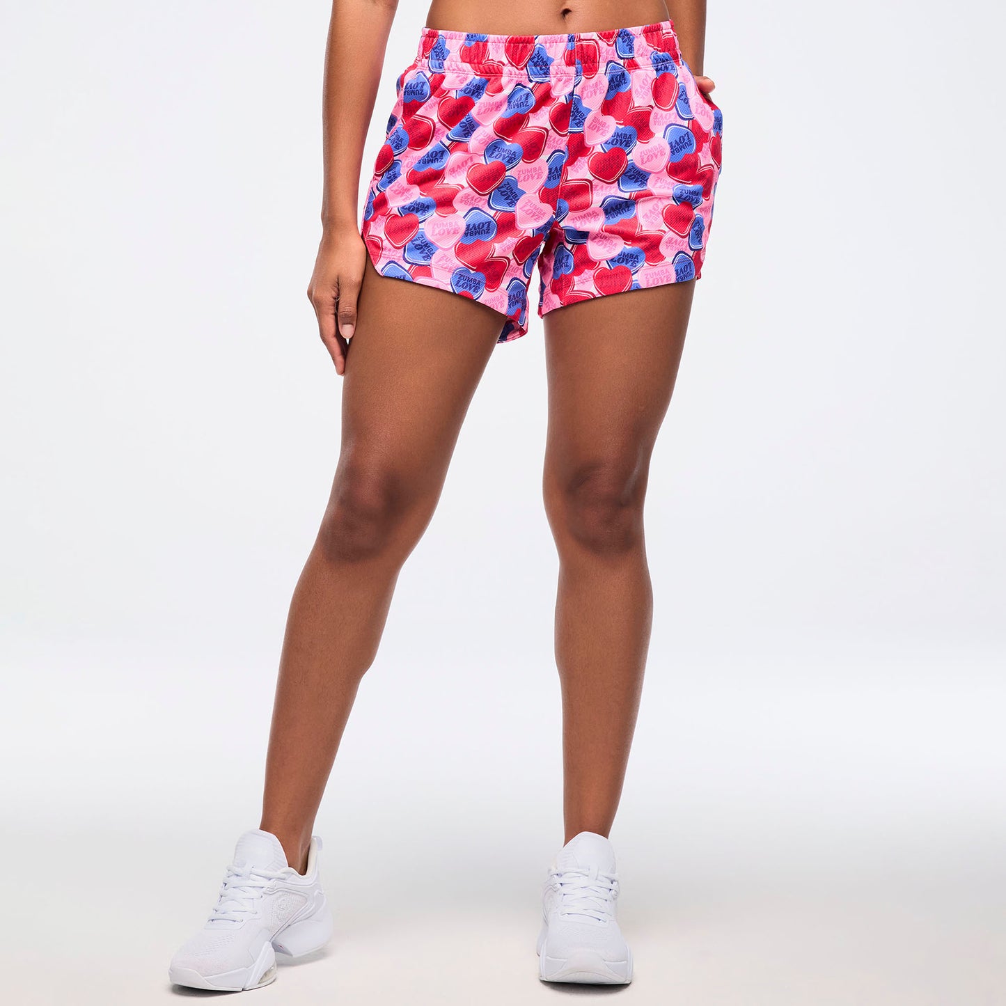 Zumba Love 4.5" High Low Mesh Shorts