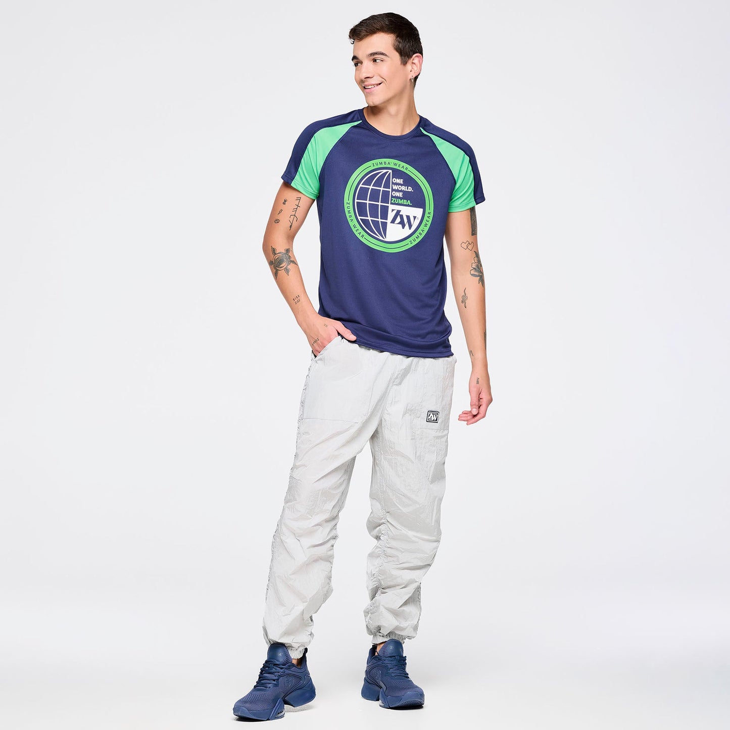 Zumba Out Loud Ruched Side Woven Track Pants