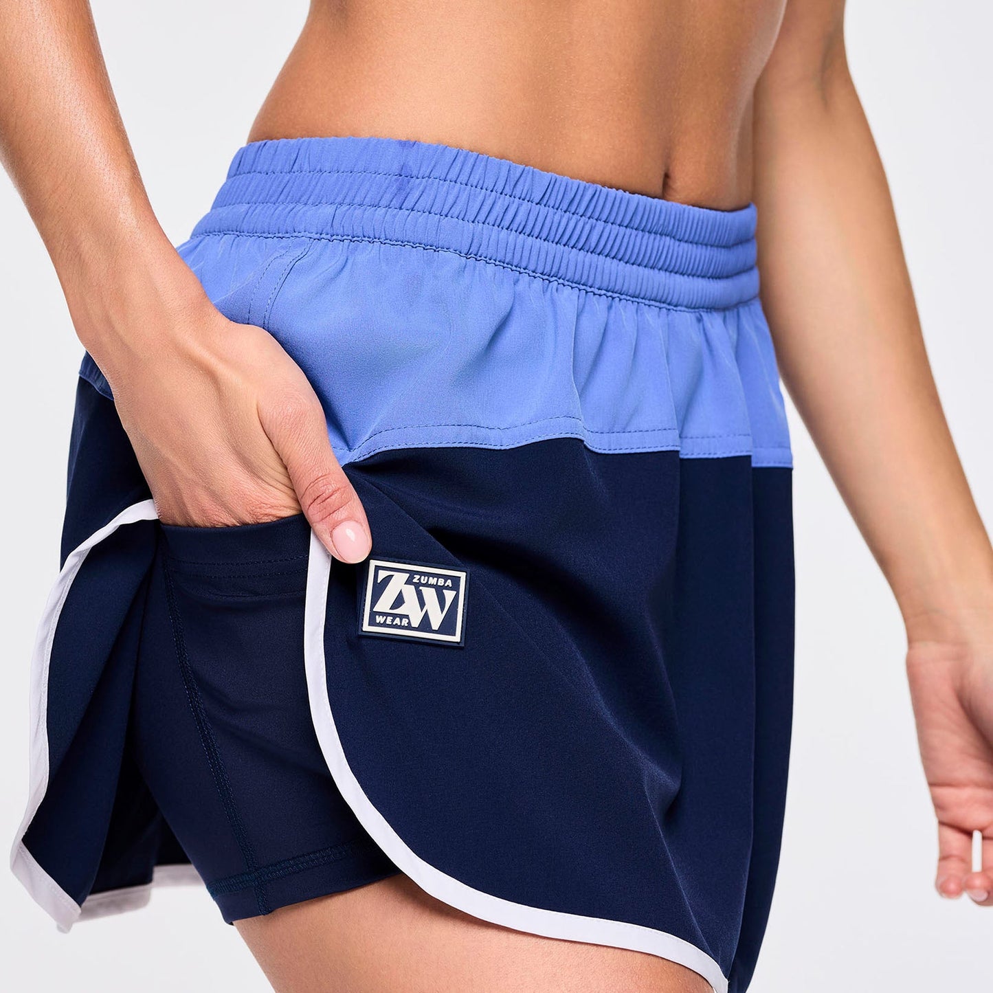 Zumba Out Loud Color Blocked Woven Skort