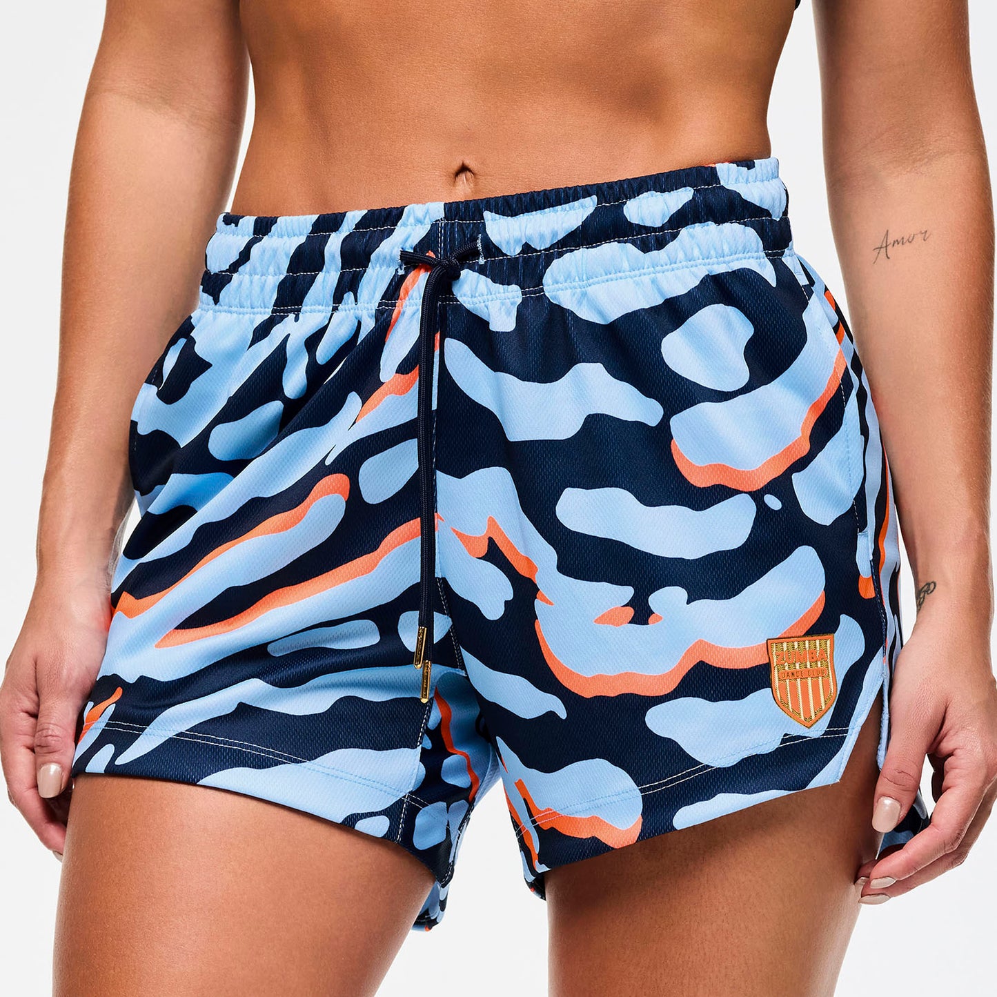 Victory High Low Mesh Shorts - Navy/Blue