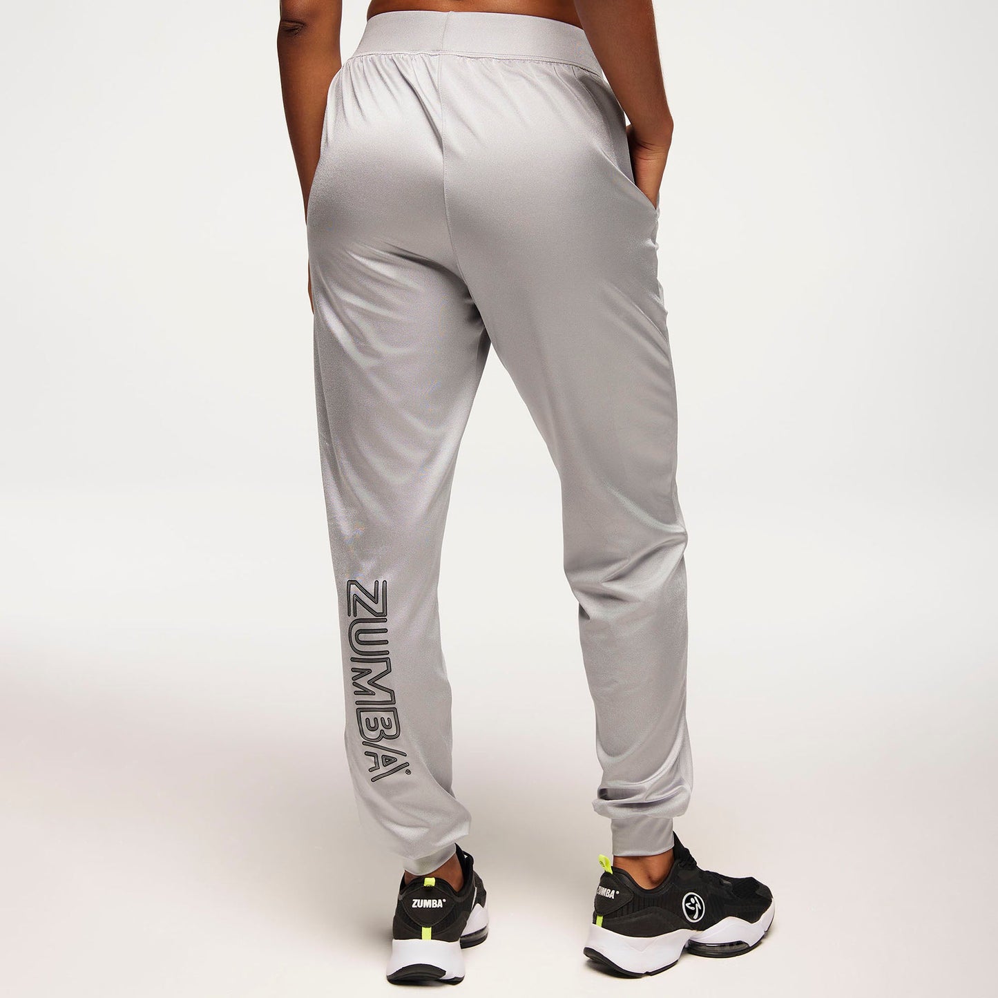 Zumba Runway Harem Crop Pants - Silver