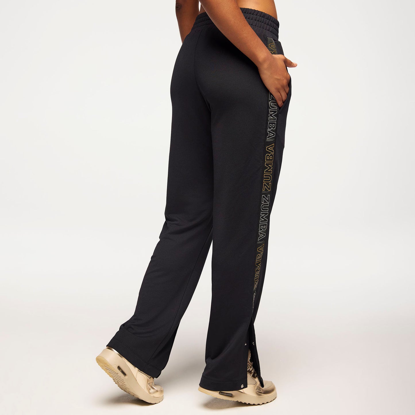 Zumba Runway Track Pants With Side Snaps
