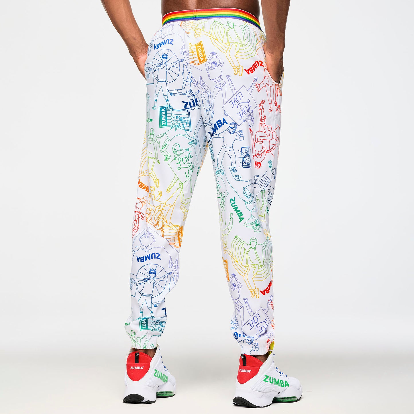 Zumba Elastic Waistband Slouch Woven Pants