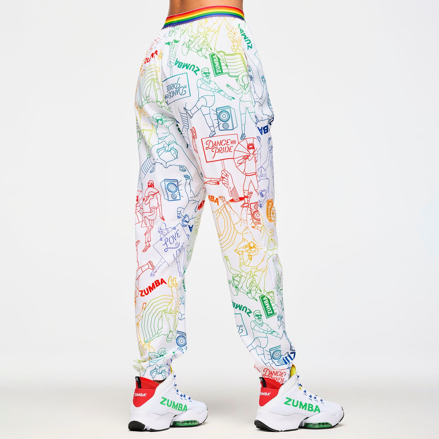 Zumba Elastic Waistband Slouch Woven Pants