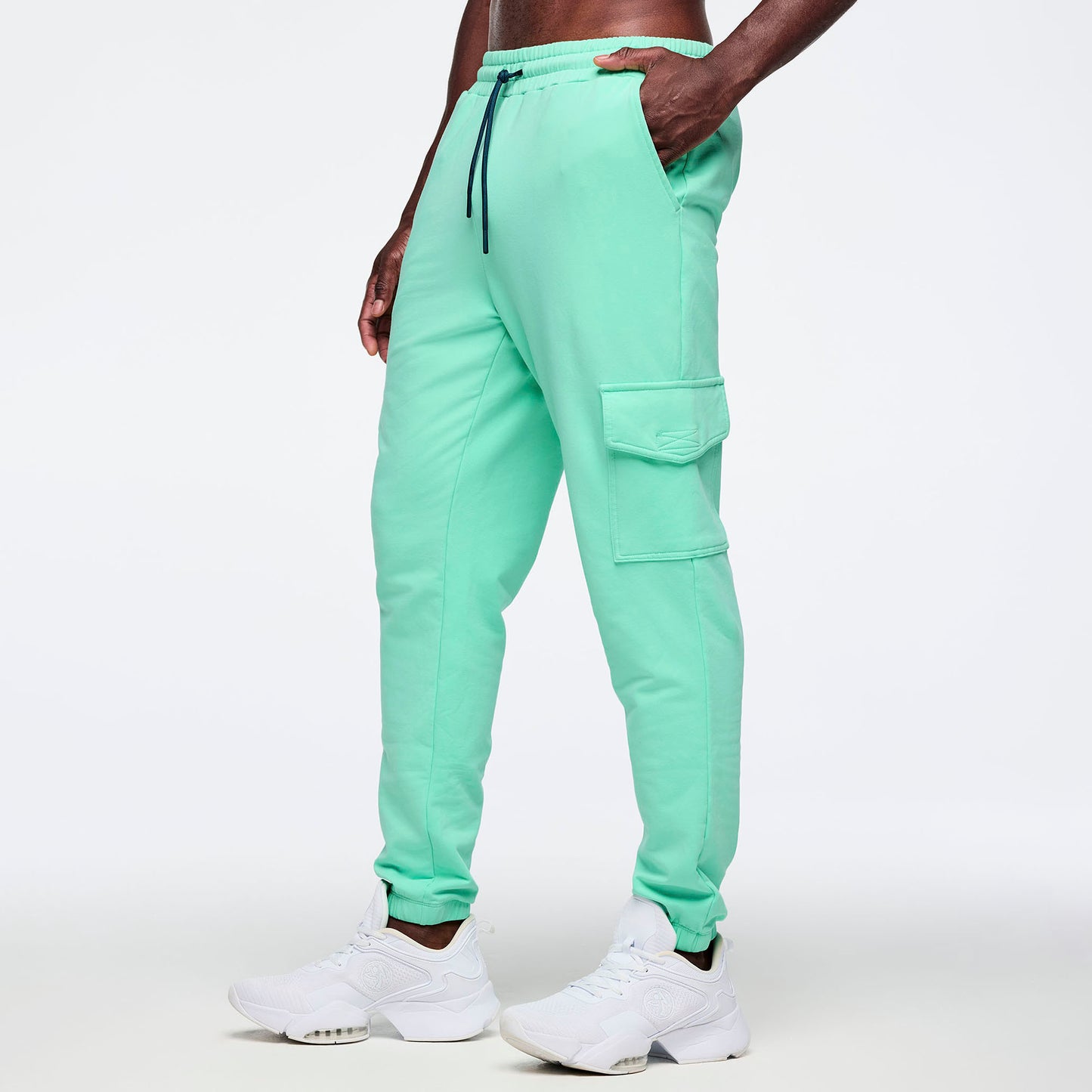 Latin Movement High Waisted Knit Cargo Pants Z1B000748