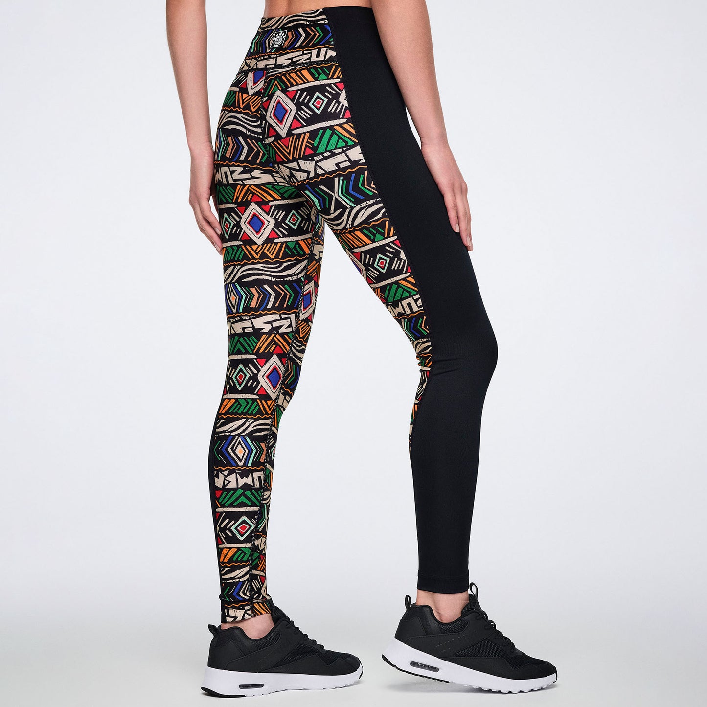 Wildbeat High Waisted Ankle Leggings - Tan/Orange Z1B000756