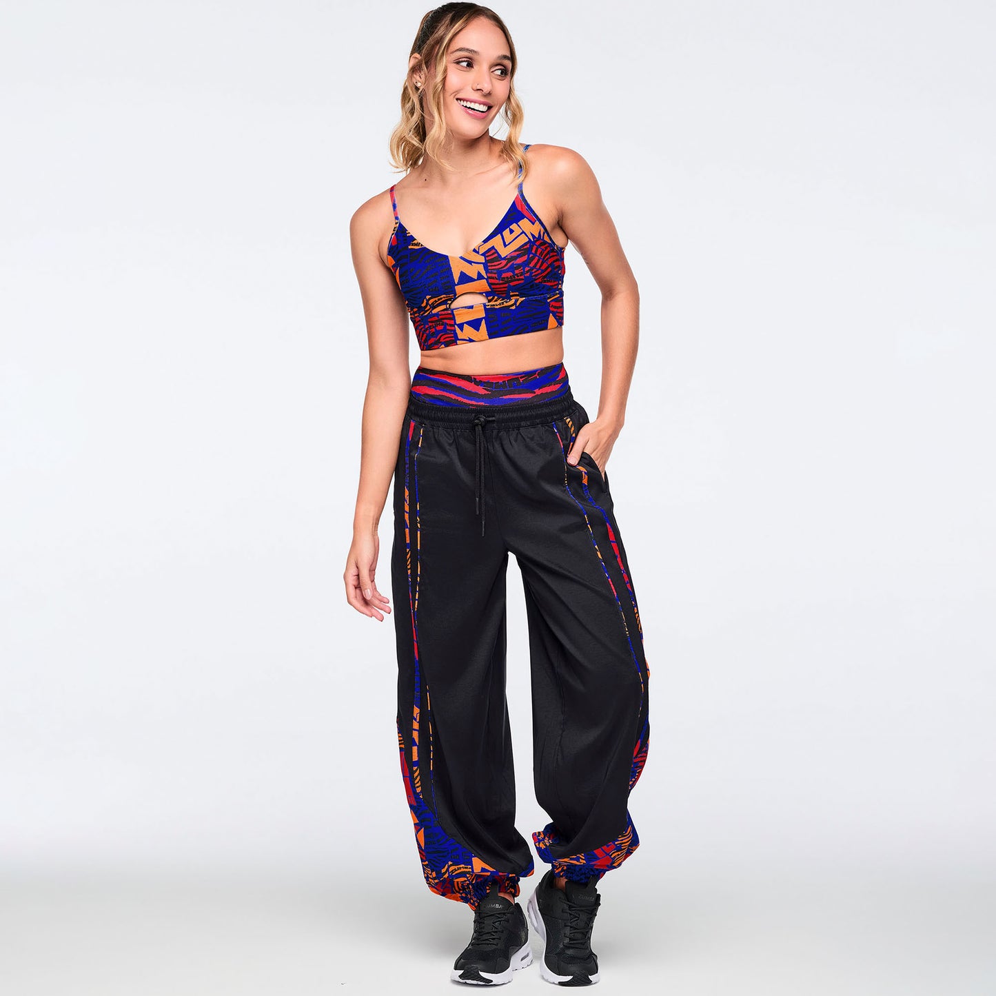Wildbeat Woven Slouch Pants With Piping Z1B000762
