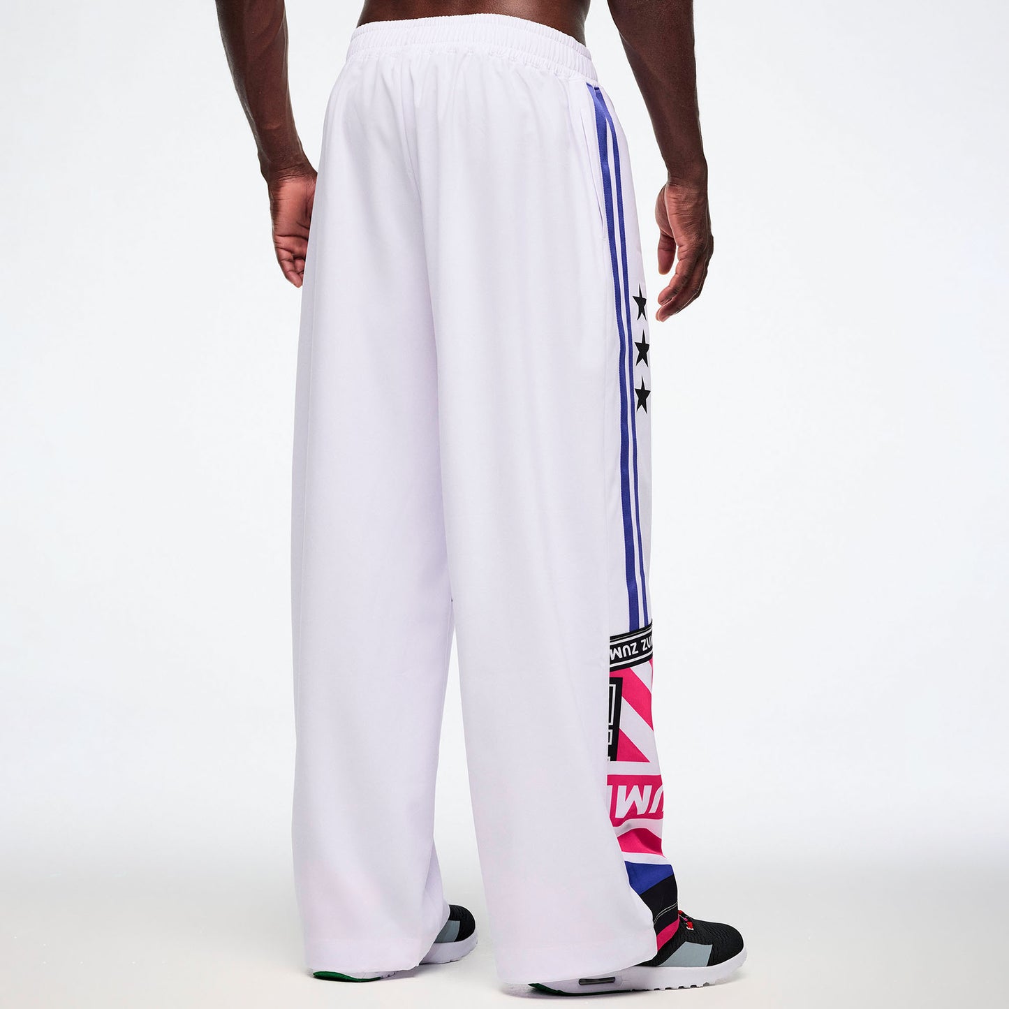 Worldwide High Waisted Wide Leg Track Pants Z1B000798
