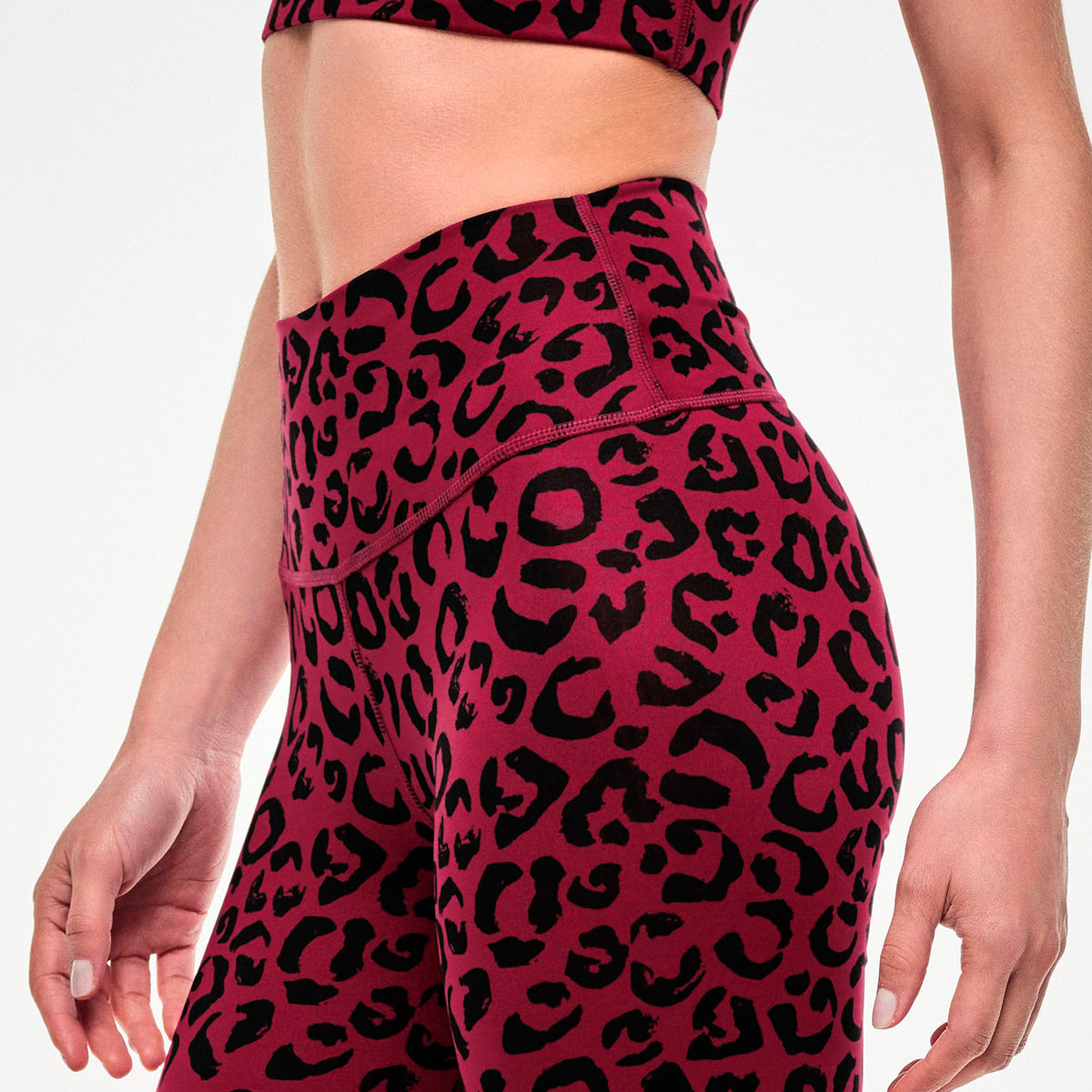 Zumba Z-Lift High Waisted Biker Shorts - Red/Black