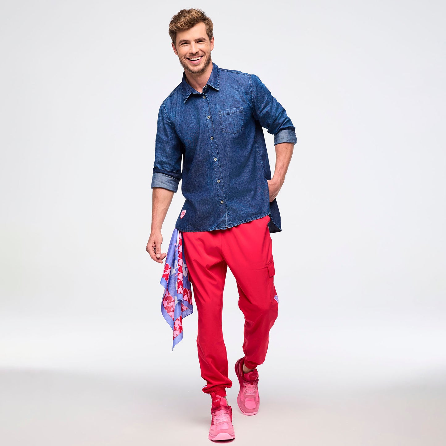 Zumba Love High-Low Button Down