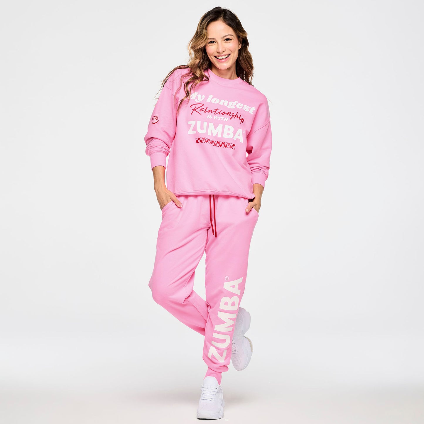 Zumba Love Oversized Pullover Sweatshirt