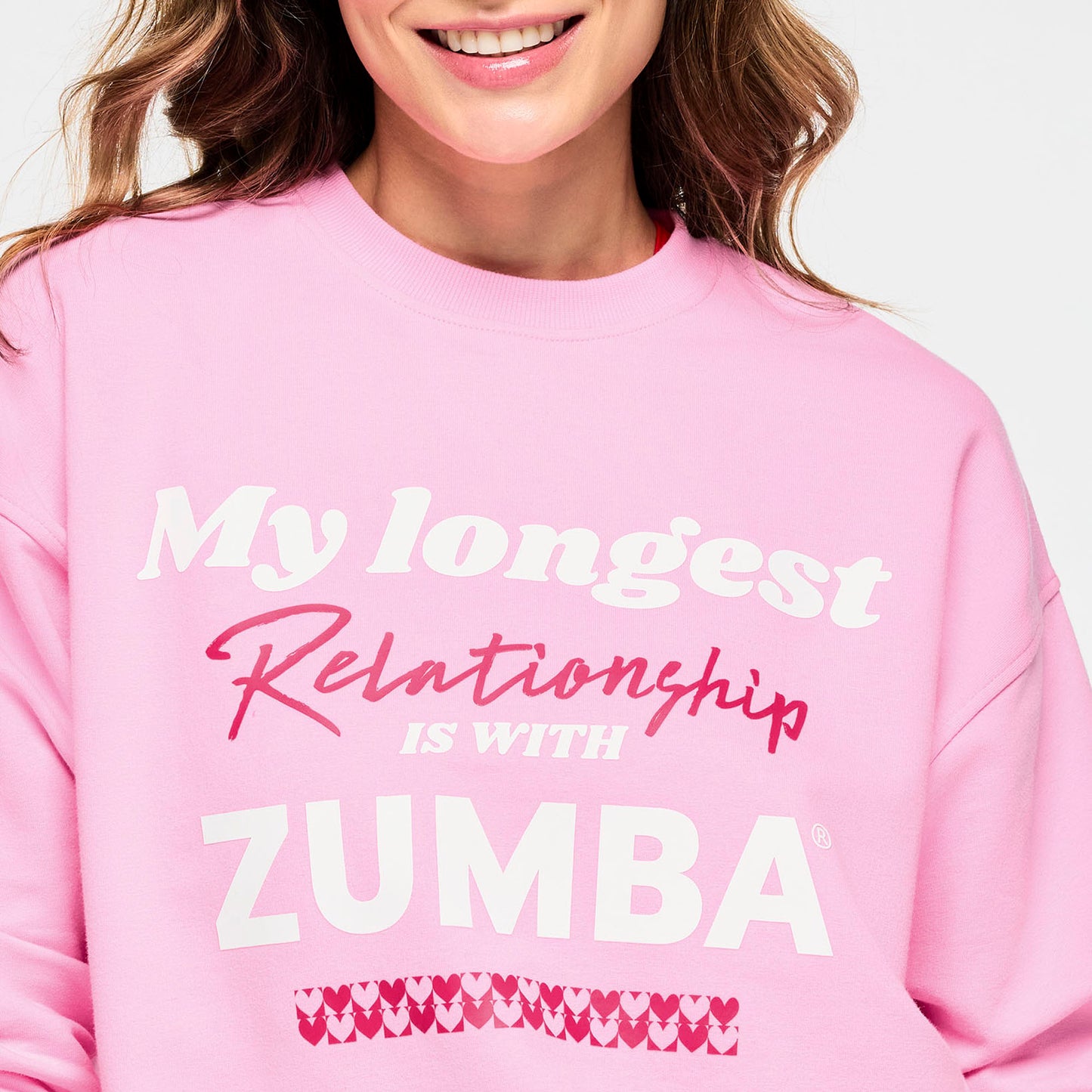 Zumba Love Oversized Pullover Sweatshirt