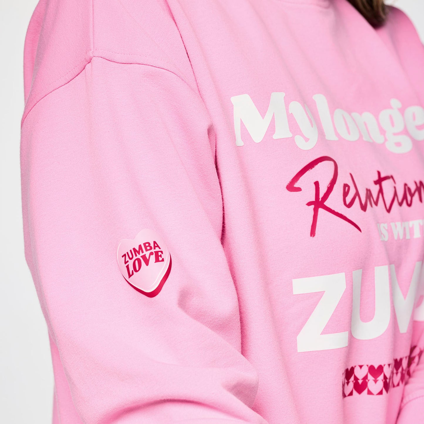 Zumba Love Oversized Pullover Sweatshirt