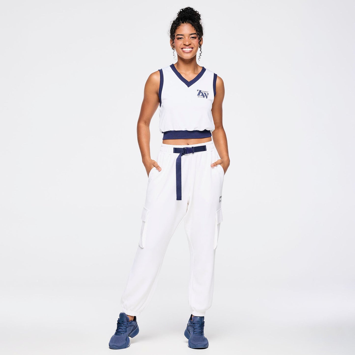 Zumba Out Loud Crop Sweatshirt Vest