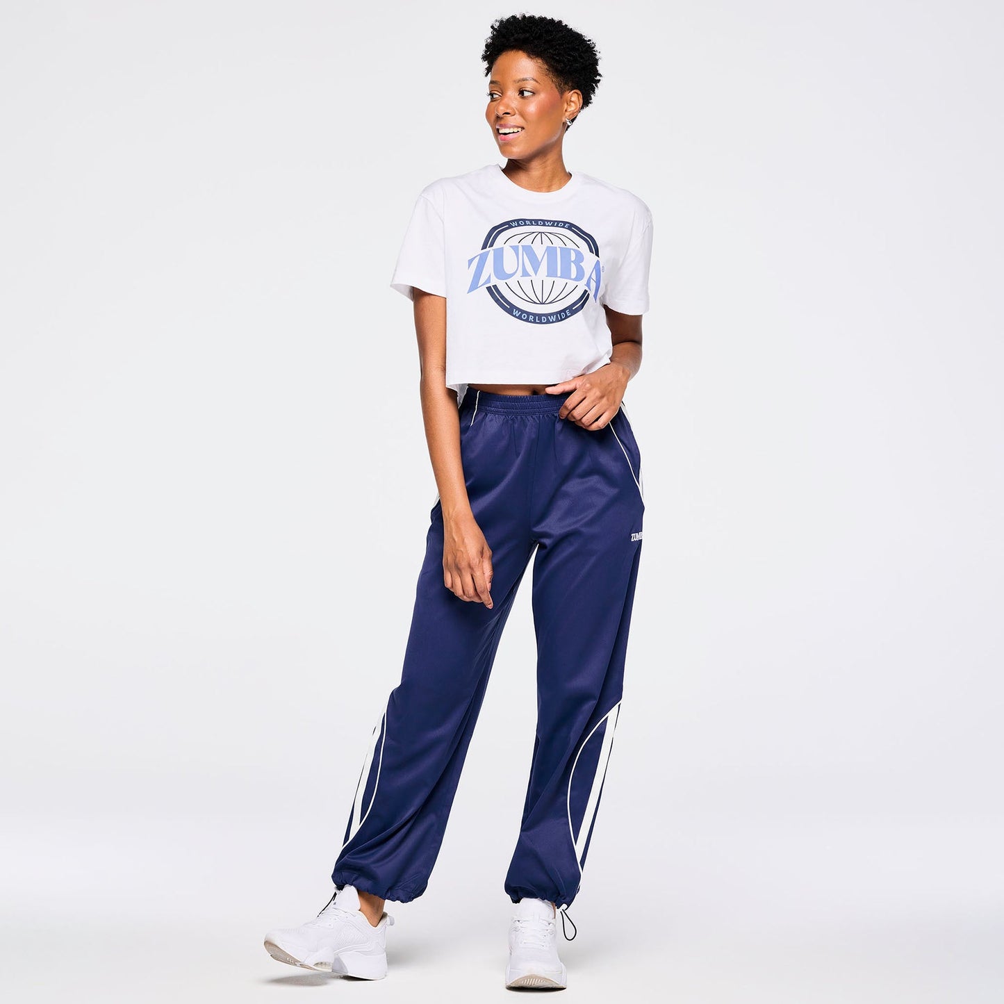 Zumba Out Loud Crew Neck Crop Top