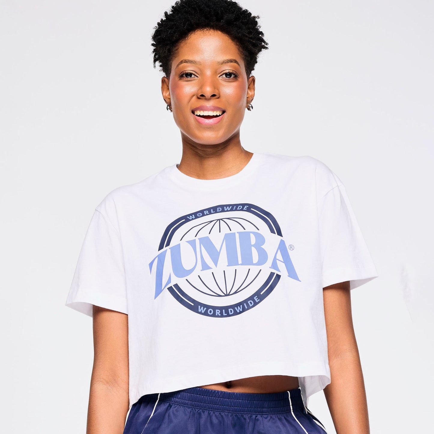 Zumba Out Loud Crew Neck Crop Top