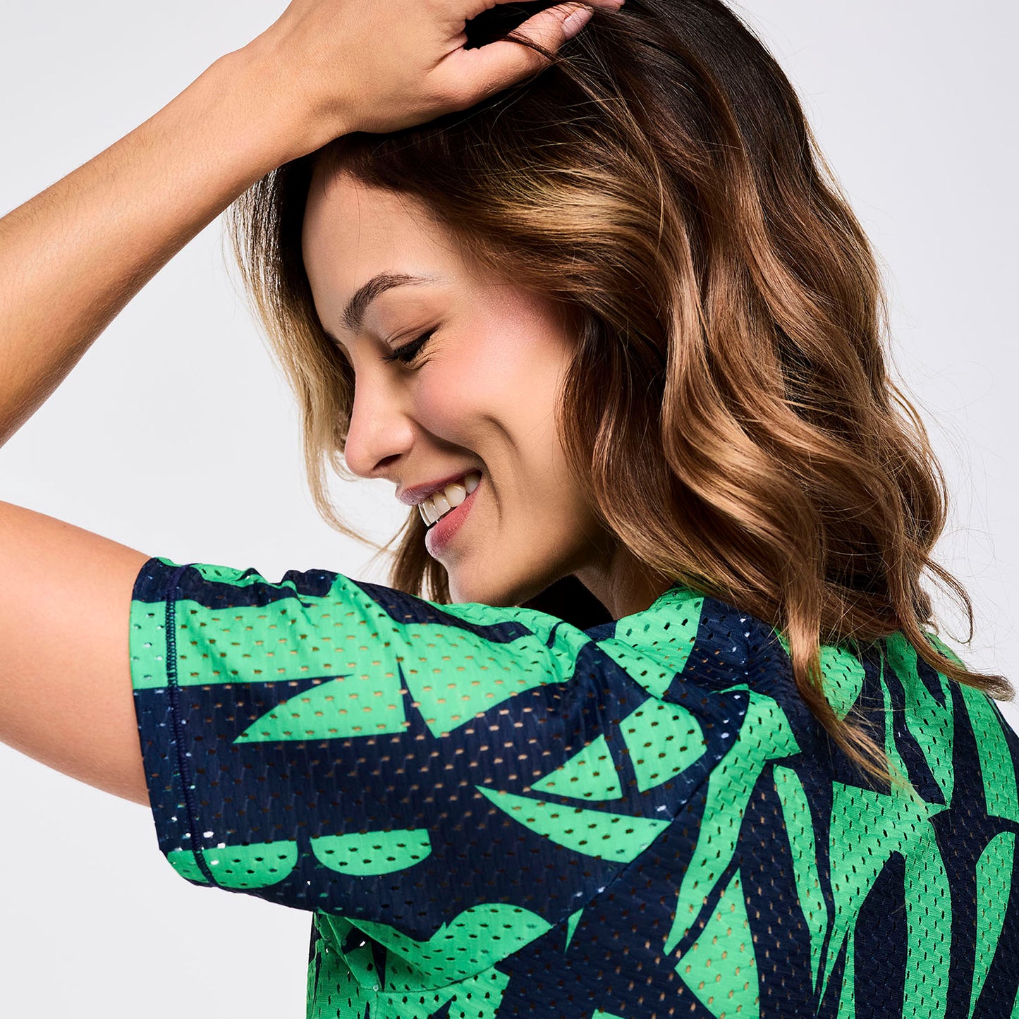 Zumba Out Loud Mesh Crew Neck Top