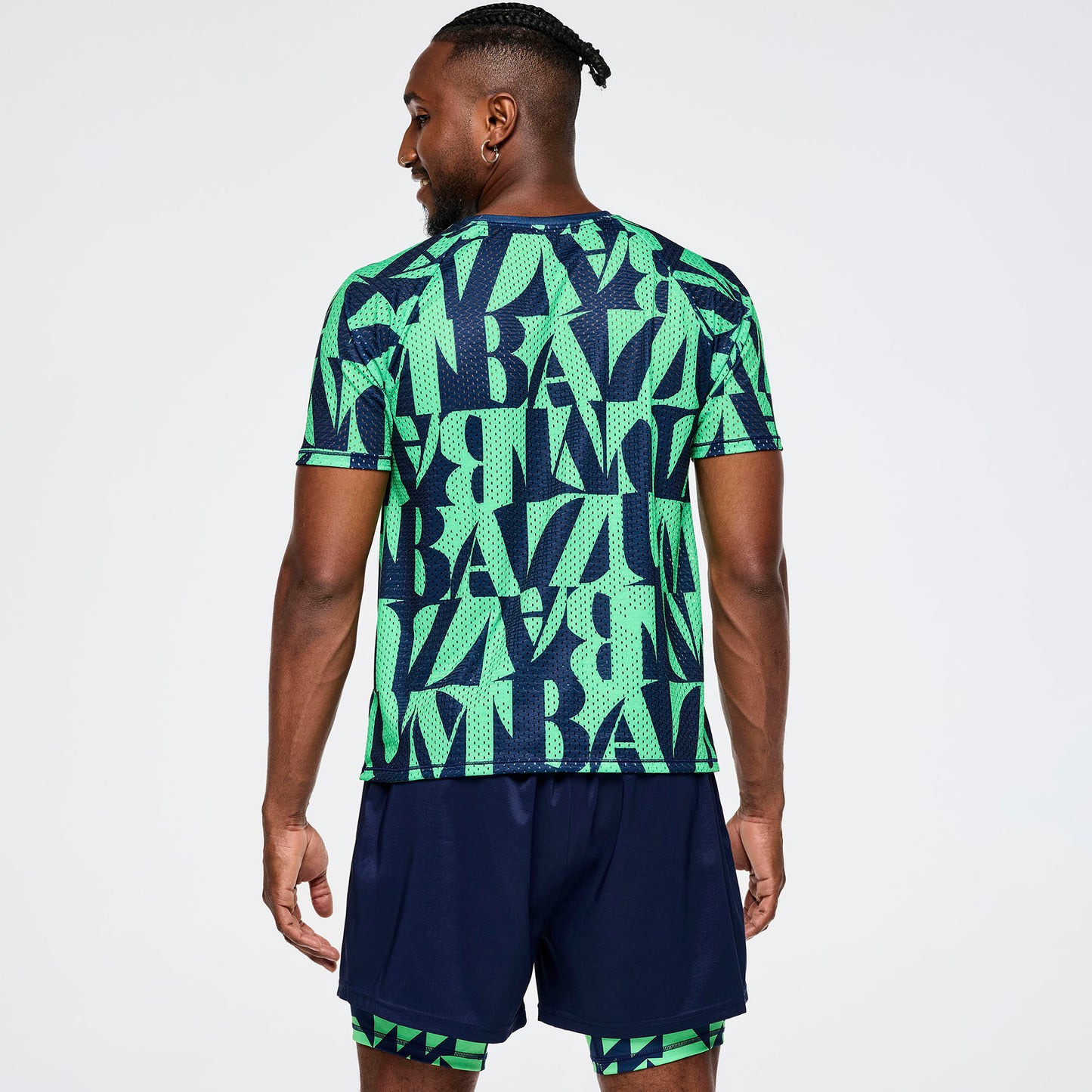 Zumba Out Loud Mesh Crew Neck Top