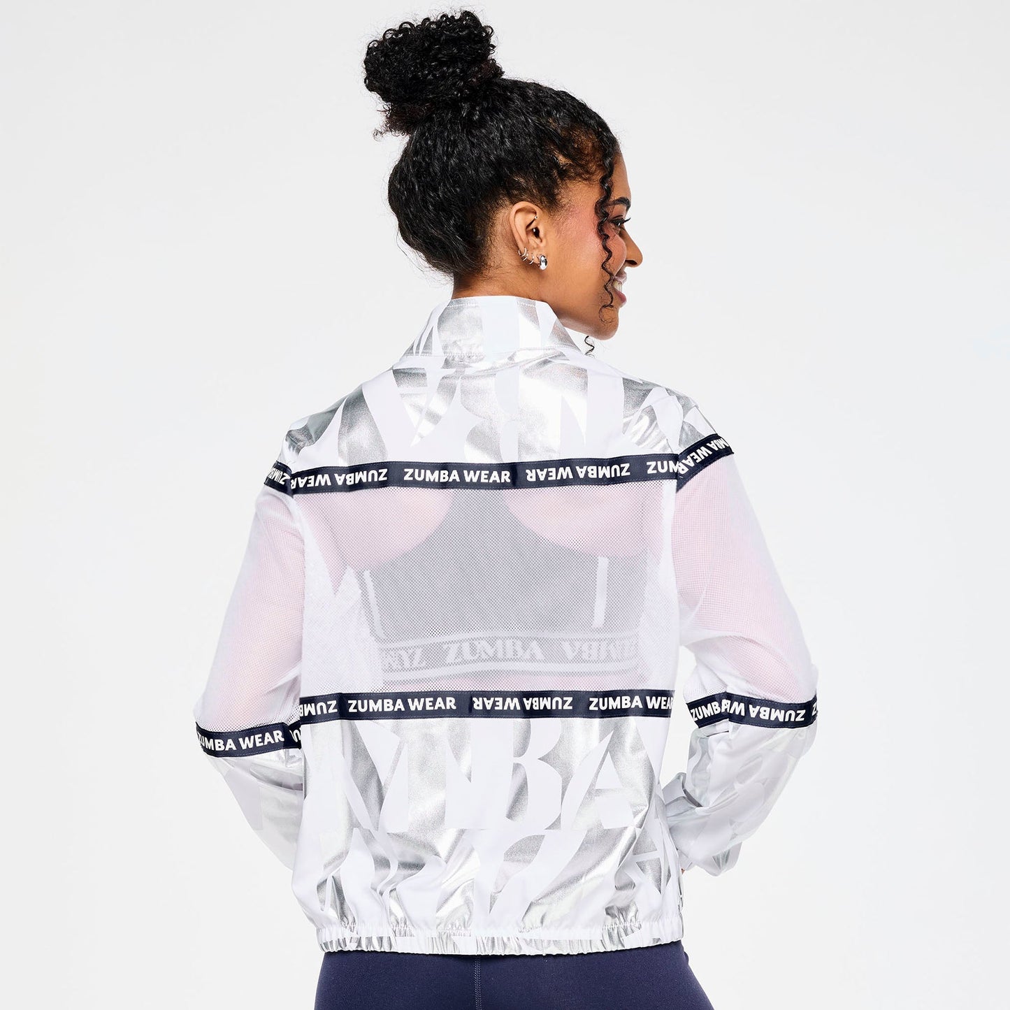 Zumba Out Loud Woven Jacket With Mesh Inserts