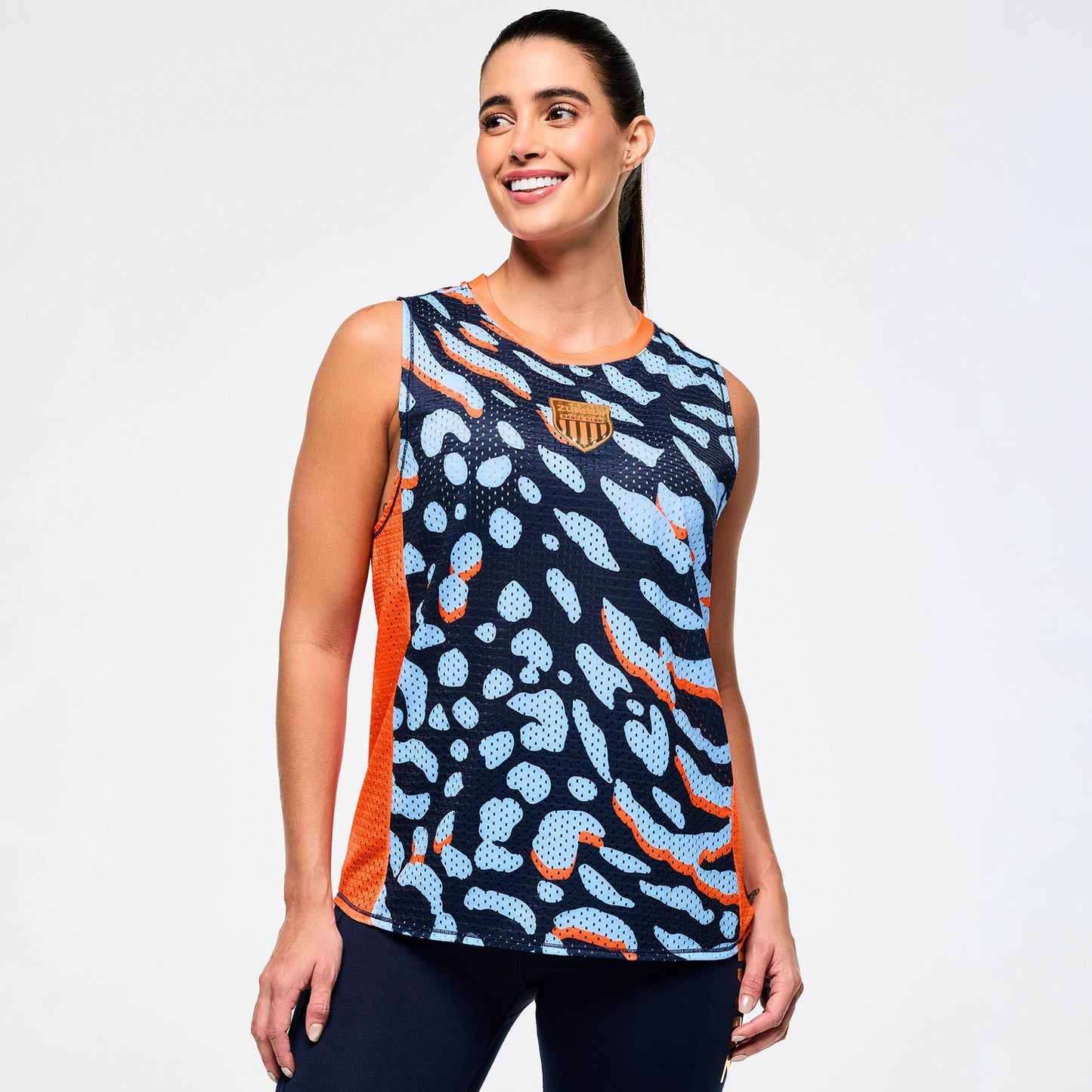 Victory Crew Neck Muscle Tank - Navy/Blue