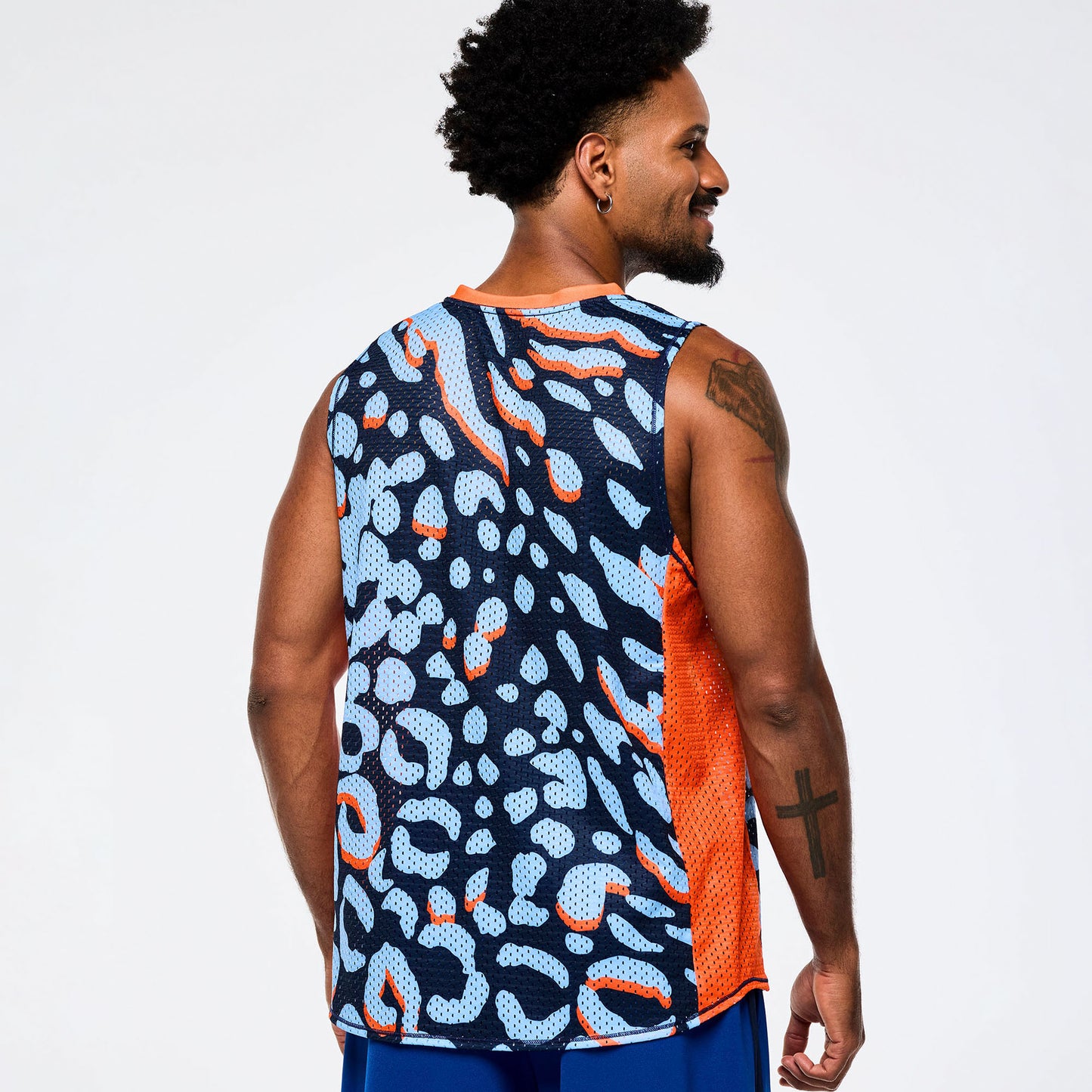 Victory Crew Neck Muscle Tank - Navy/Blue