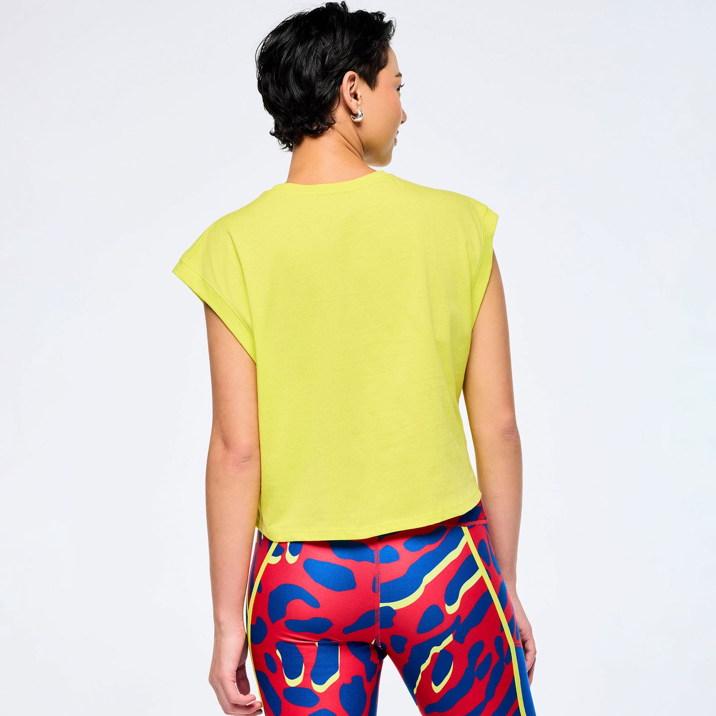 Victory Extended Shoulder Loose Tank - Lemon