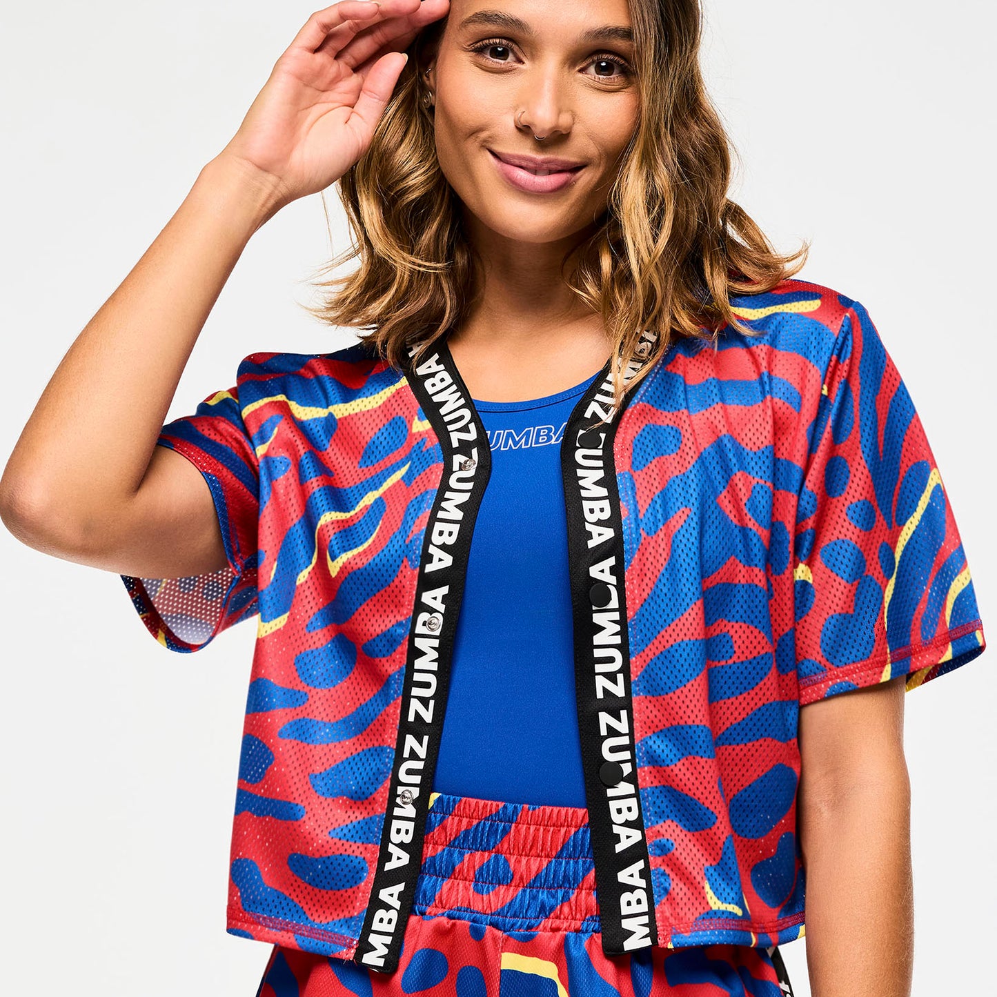 Victory Cropped Mesh Baseball Top