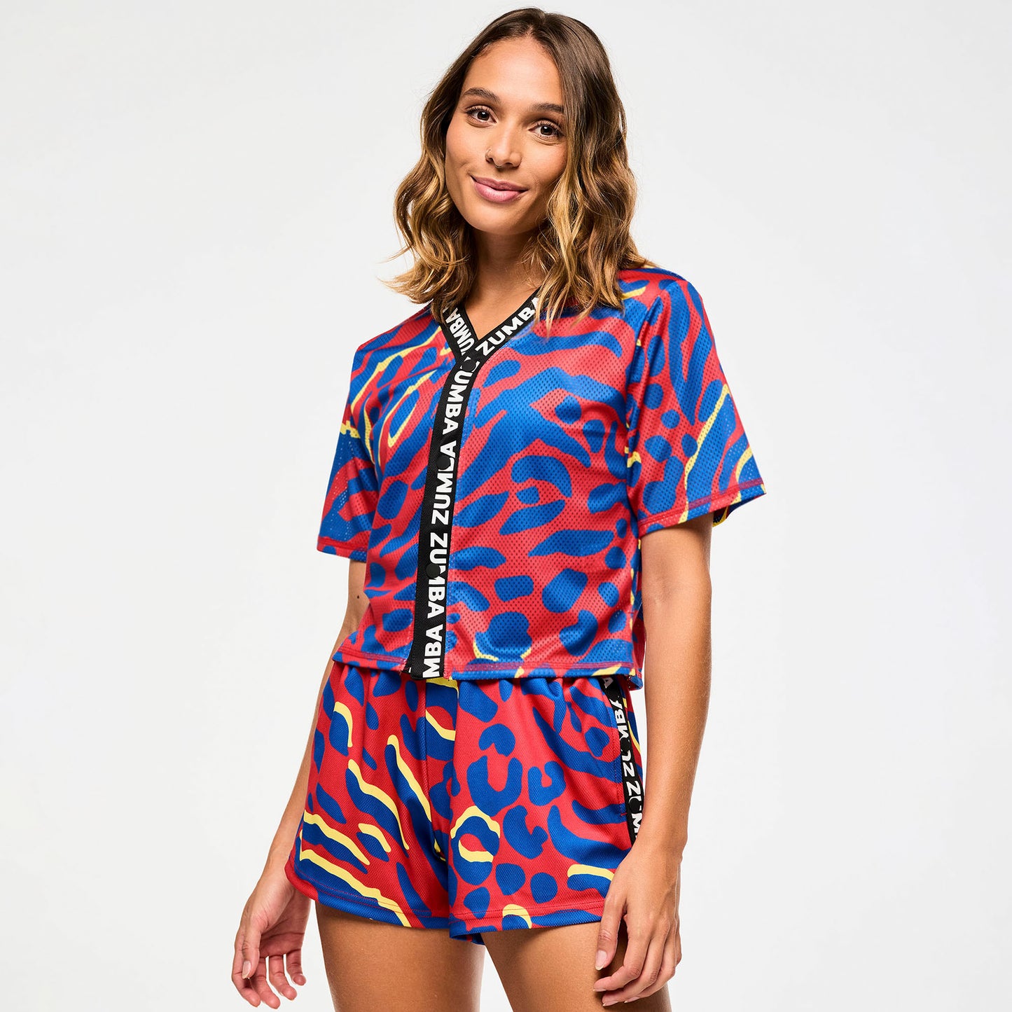 Victory Cropped Mesh Baseball Top