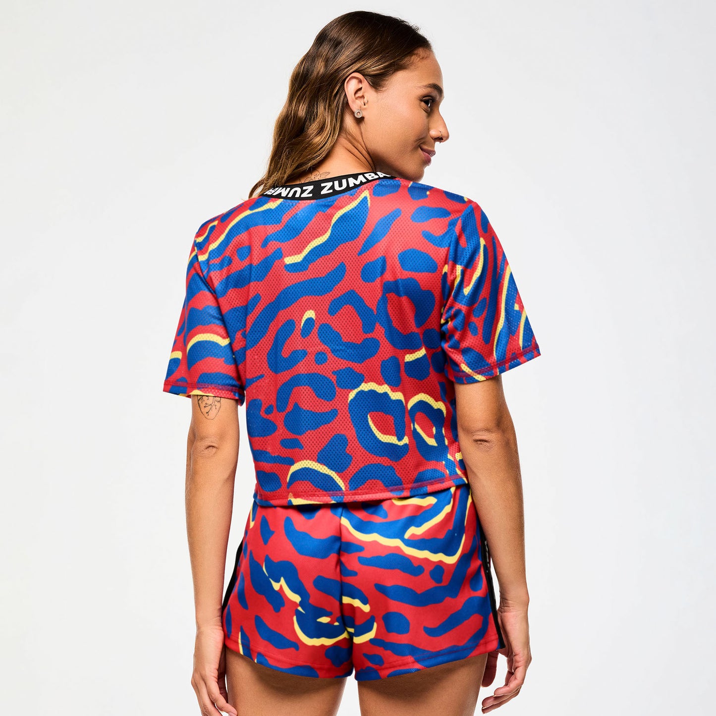 Victory Cropped Mesh Baseball Top