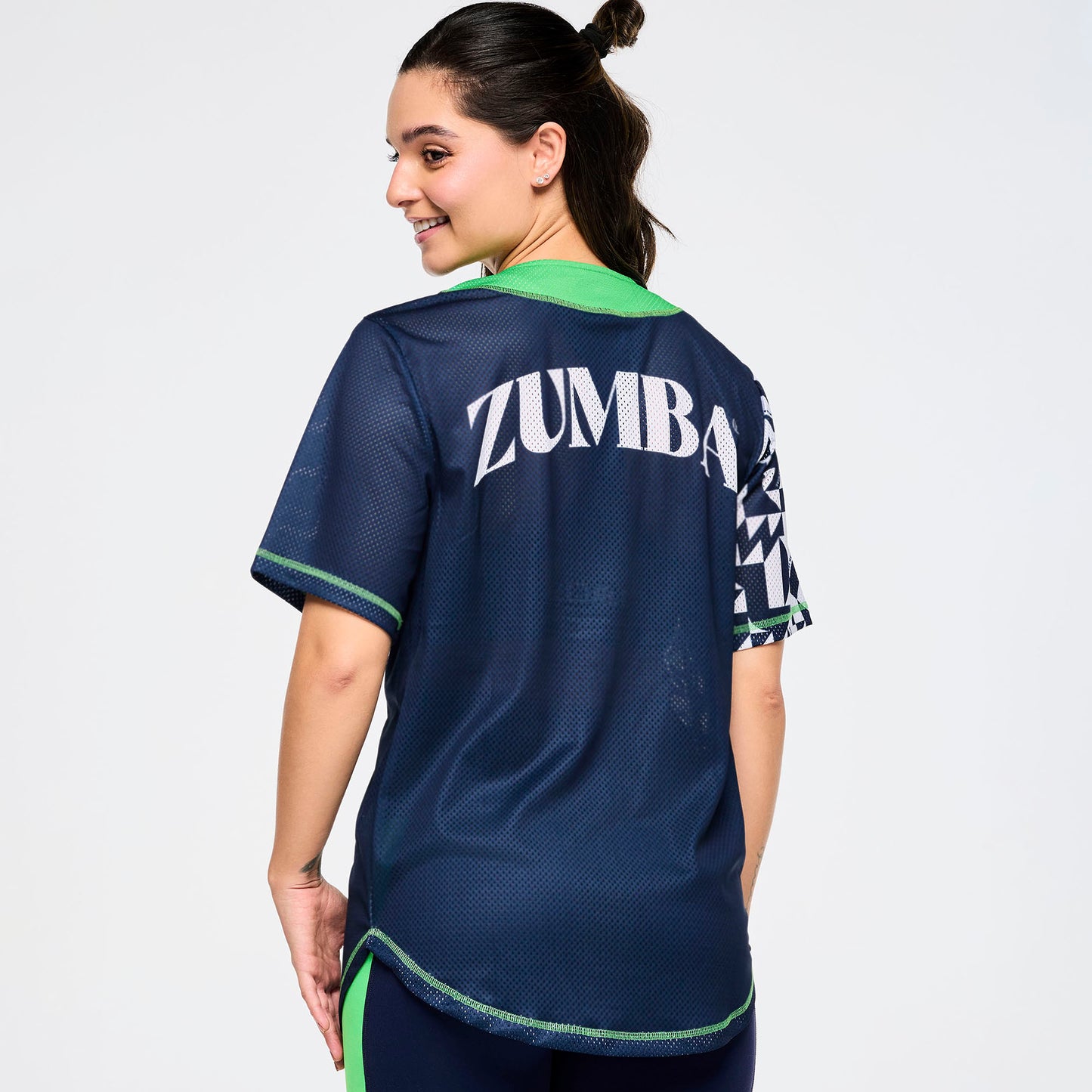 Zumba Out Loud Baseball Button Up Jersey