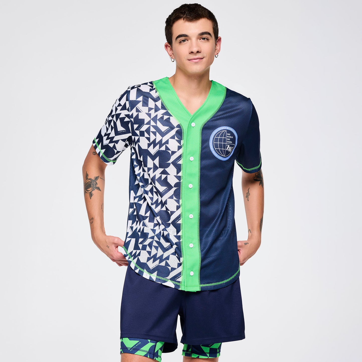 Zumba Out Loud Baseball Button Up Jersey