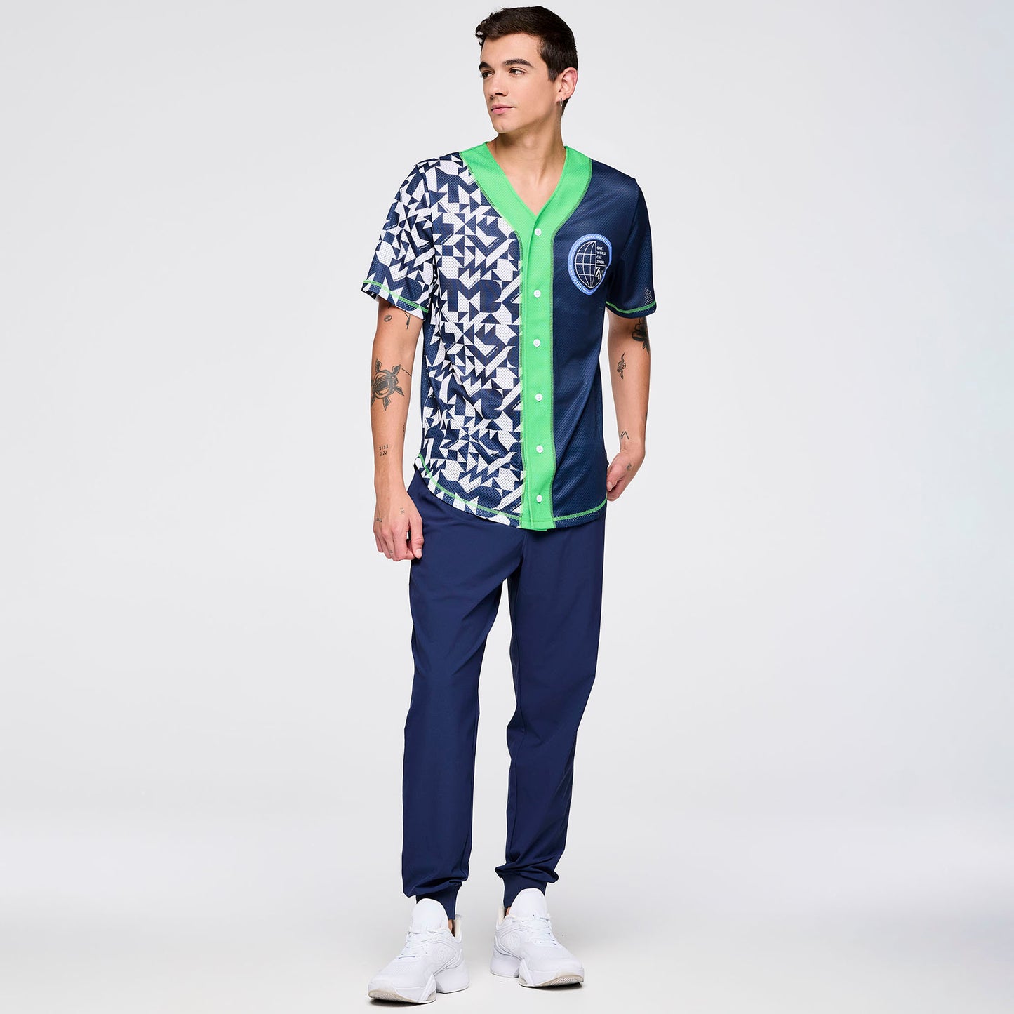 Zumba Out Loud Baseball Button Up Jersey