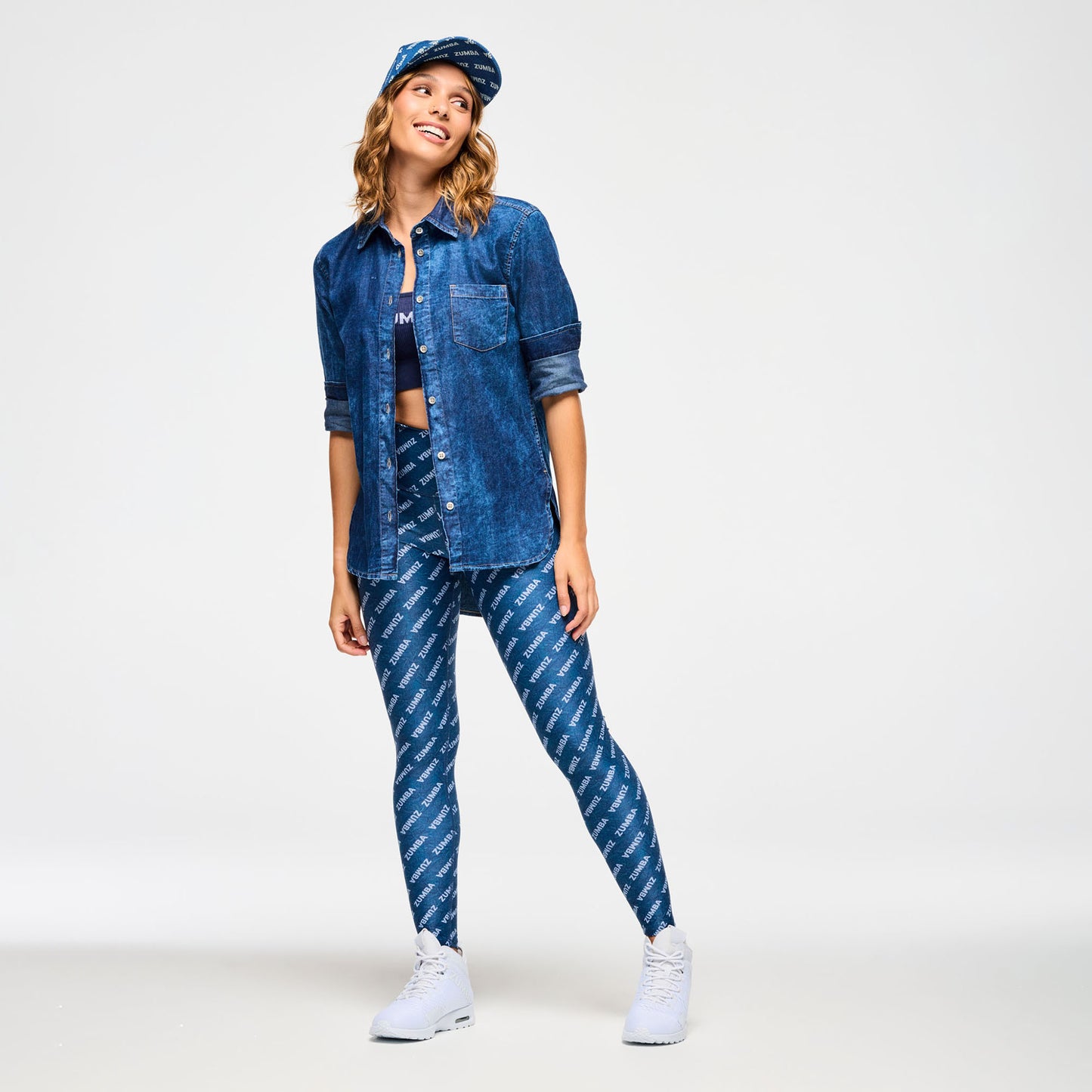 Blue Jean High Low Button Down