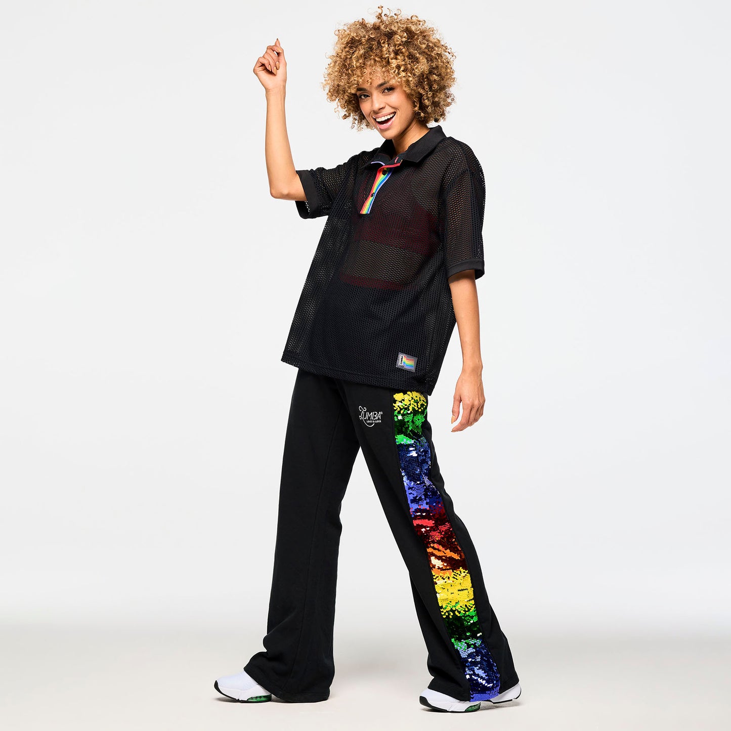 Zumba Oversized Mesh Polo