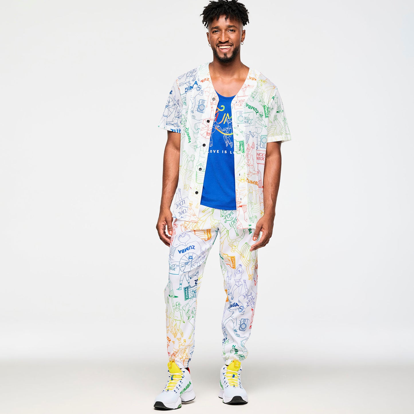 Zumba Baseball Button Up Jersey
