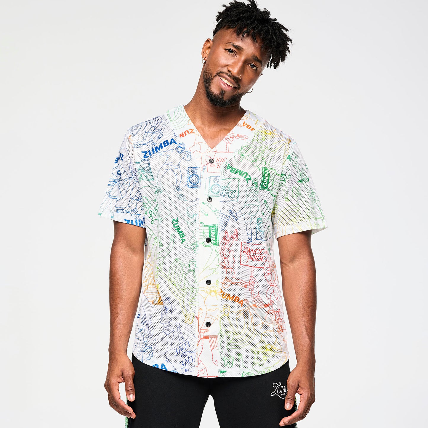 Zumba Baseball Button Up Jersey