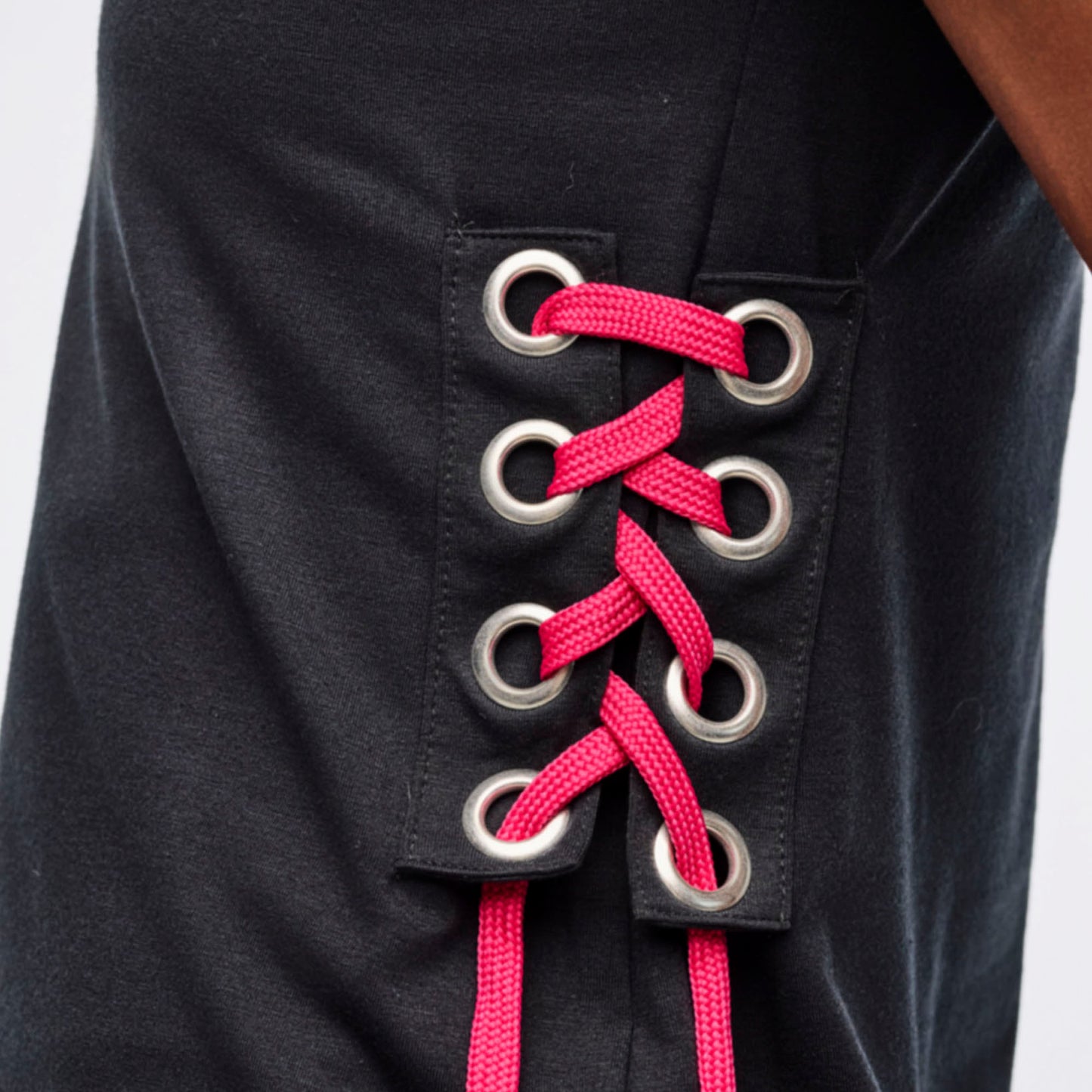 Zumba Libre Tank With Lace Up Detail - Bold Black