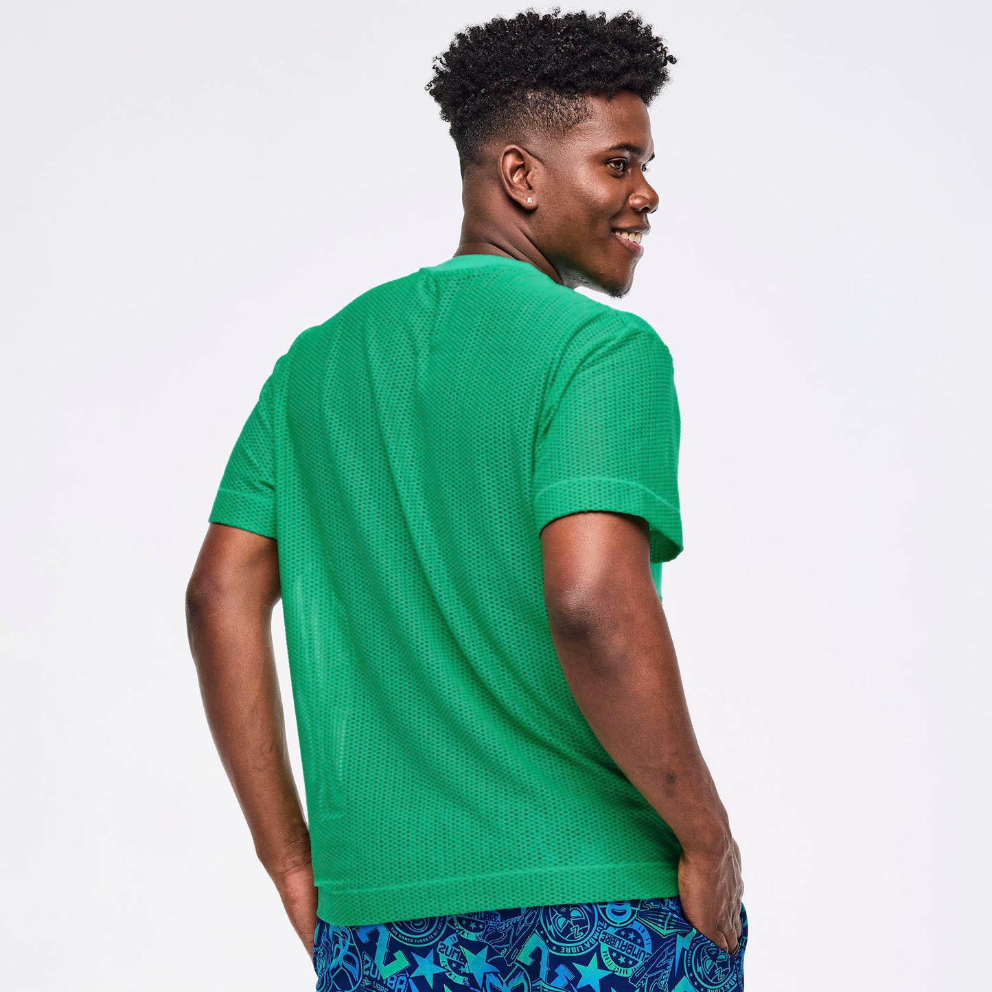 Zumba Libre Boxy Mesh Top - Groove With Me Green