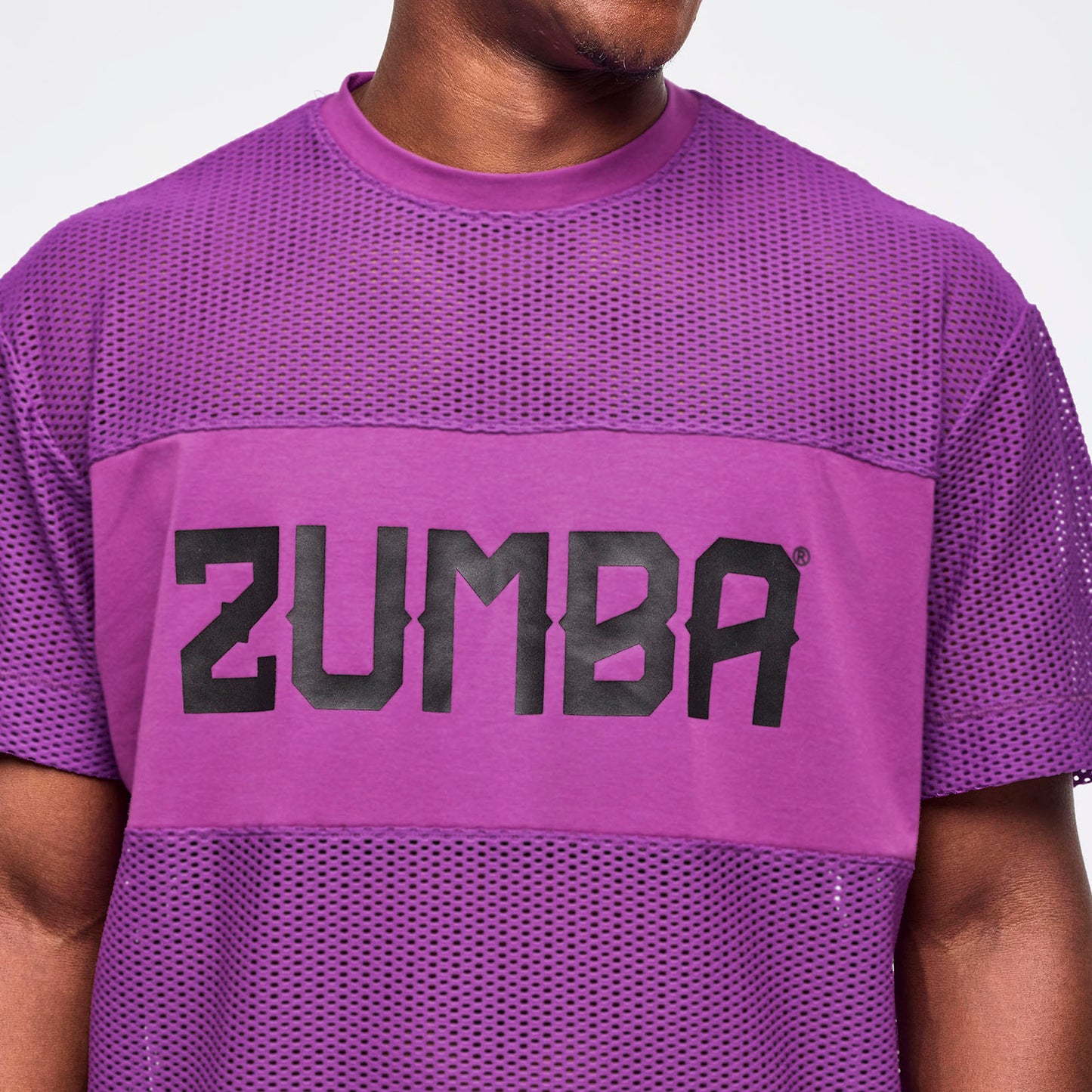 Zumba Libre Boxy Mesh Top - Purple Power