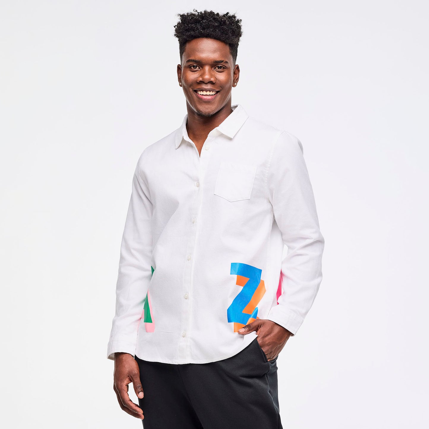 Zumba Multicolor Button Down
