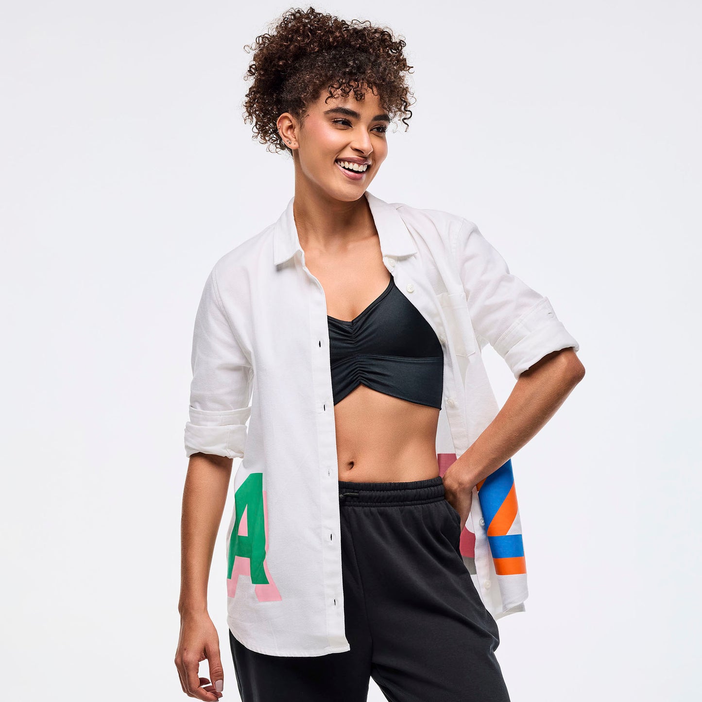 Zumba Multicolor Button Down