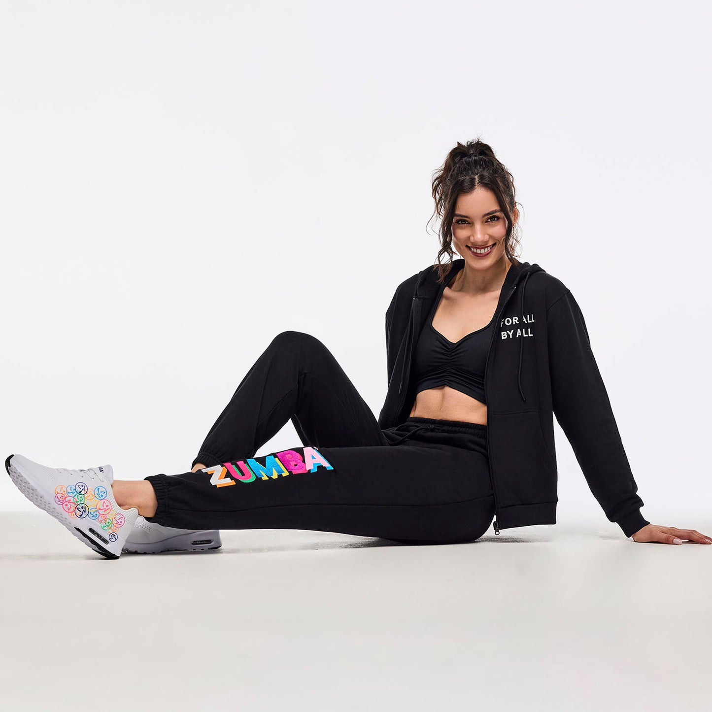 Zumba Multicolor Logo Zip-Up Hoodie