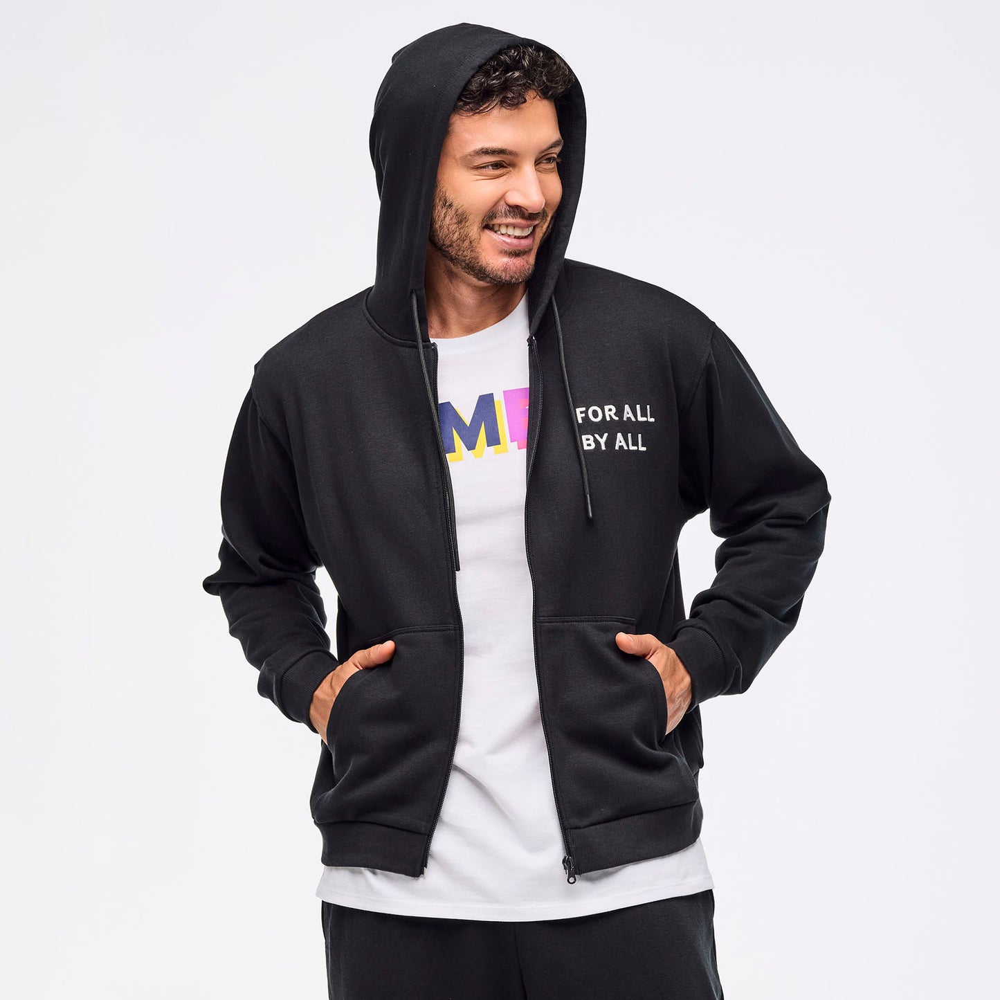 Zumba Multicolor Logo Zip-Up Hoodie