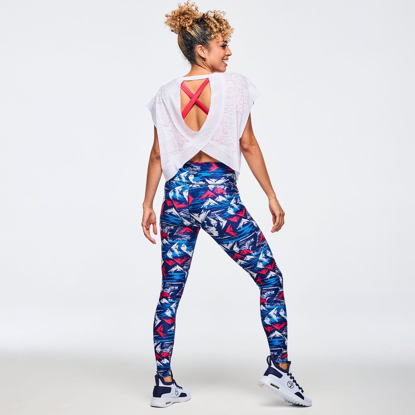 Apres Zumba Cap Sleeve Open Back Slouchy Top