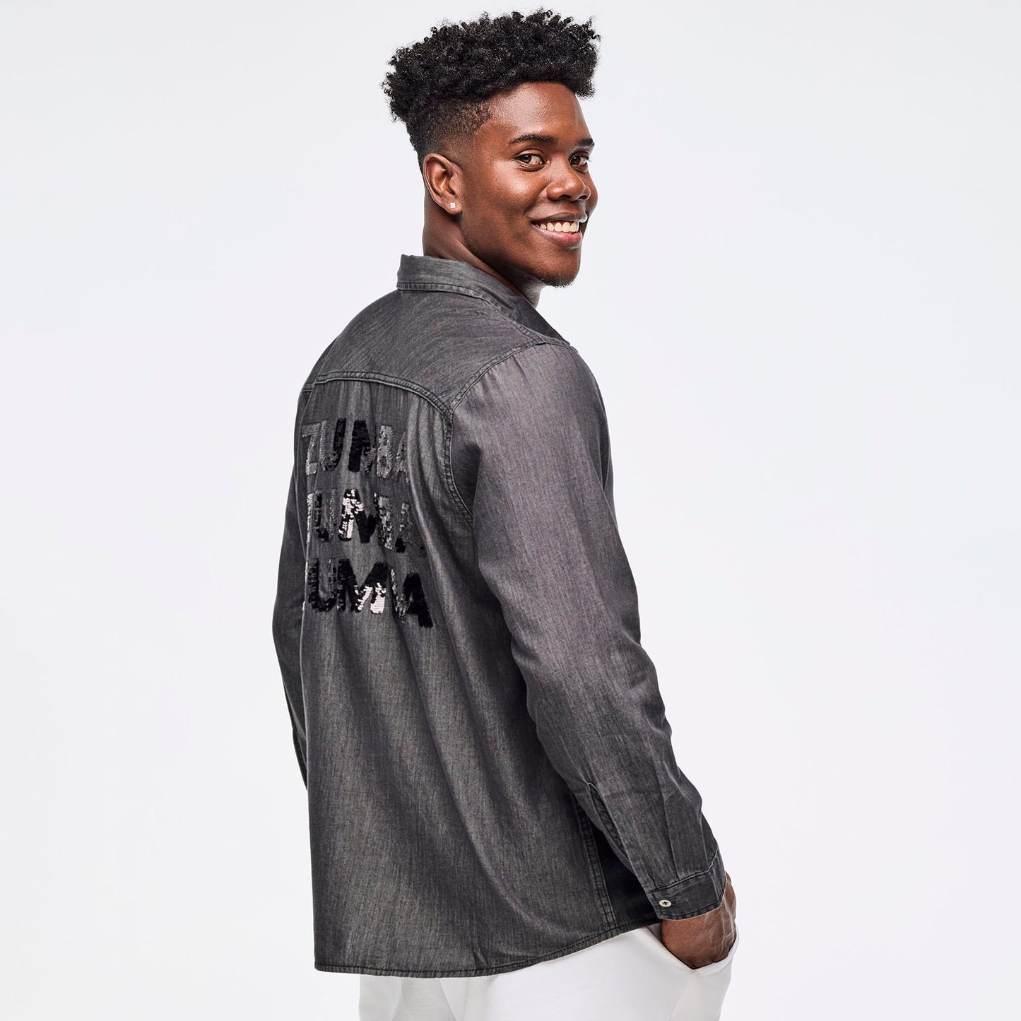 Zumba Sparkle Button Down