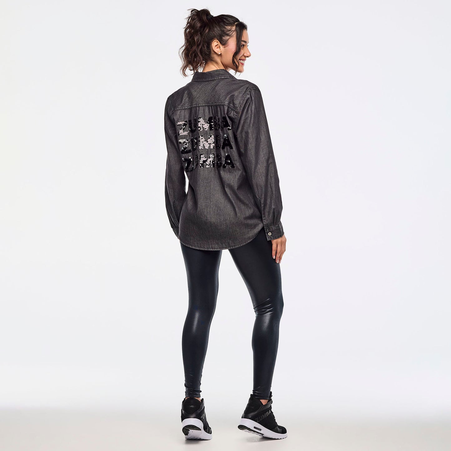 Zumba Sparkle Button Down