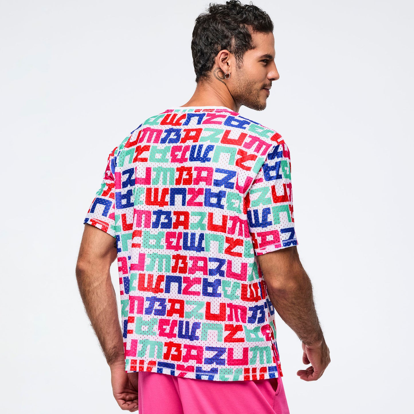 Eastern Flavor Boxy Mesh Top With Side Slits Z1T001065