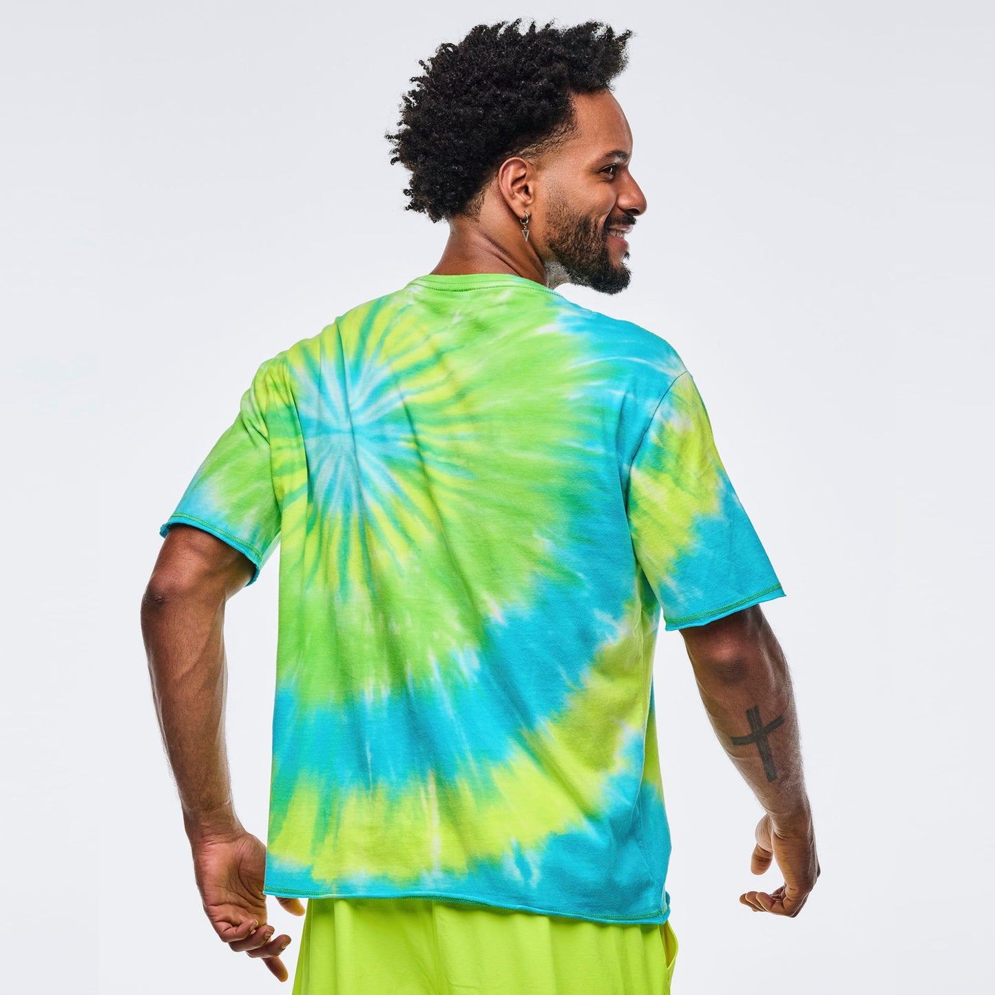 Neon Boxy Top - Blue/Green